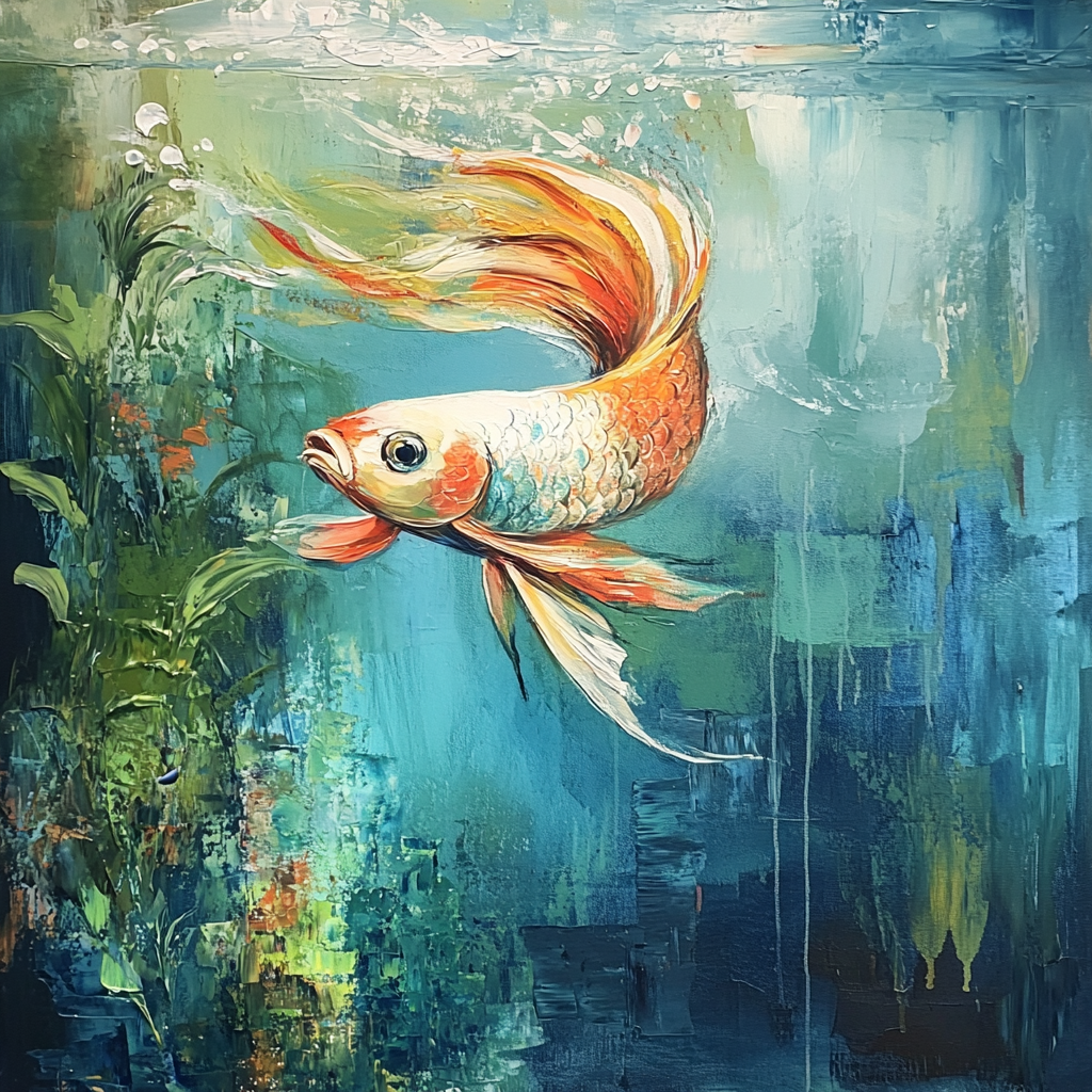 Graceful Currents Canvas