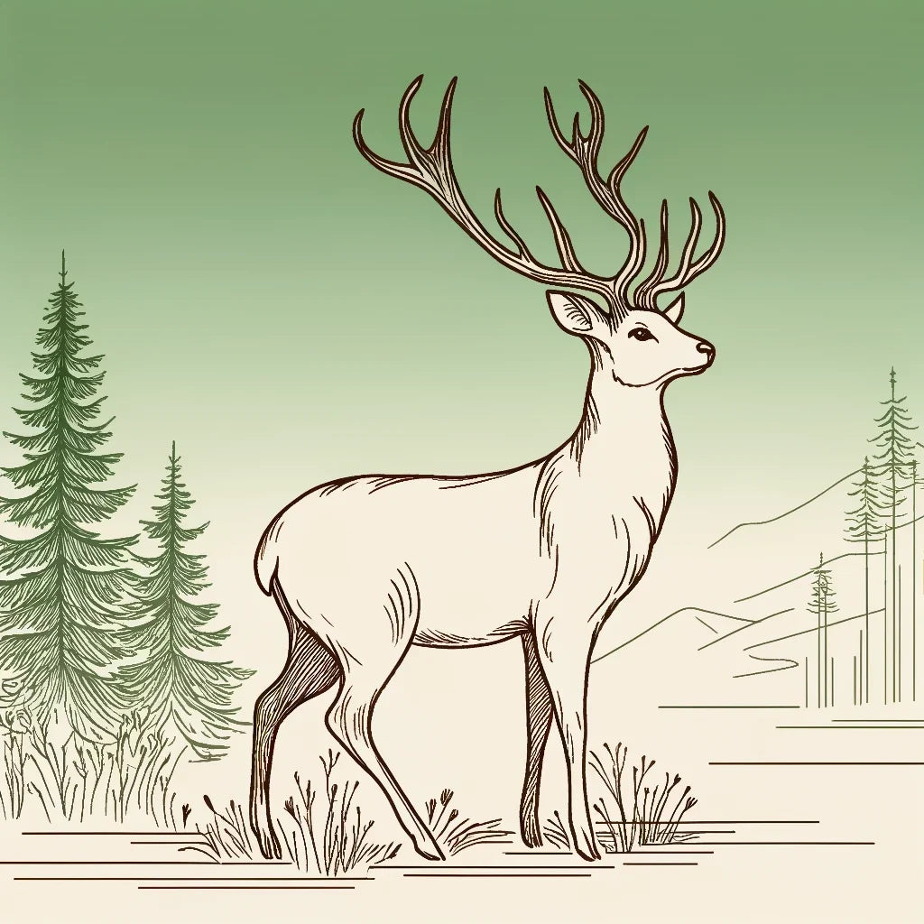 Graceful Deer Canvas