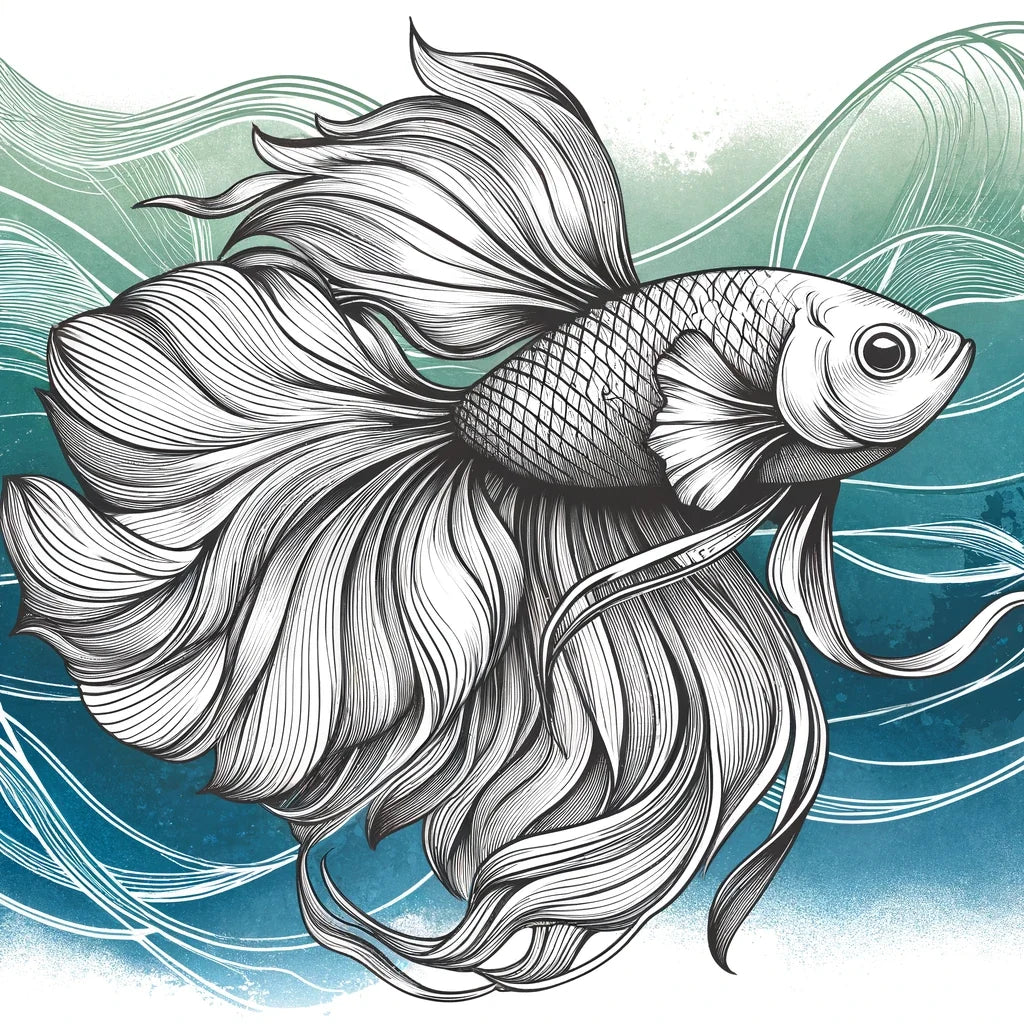 Graceful Swimmer Canvas