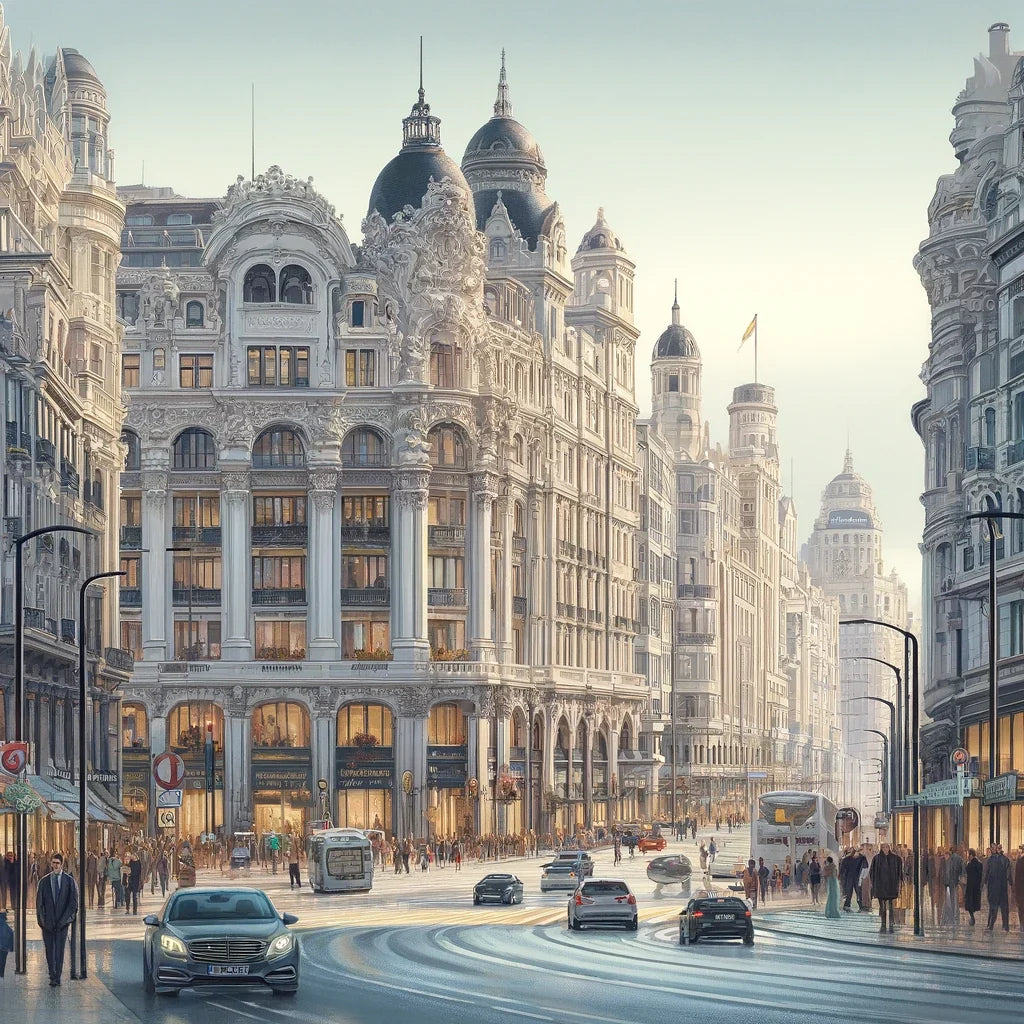 Gran Via Madrid Canvas