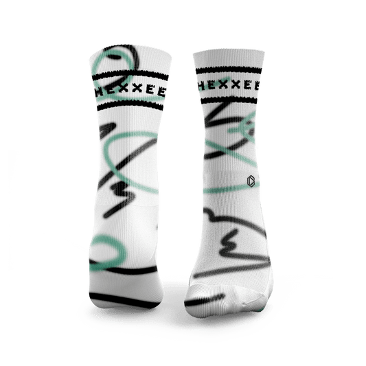 Squiggle Lines Padel Socks