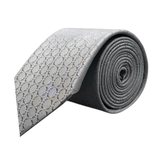 Grey Textured Tie