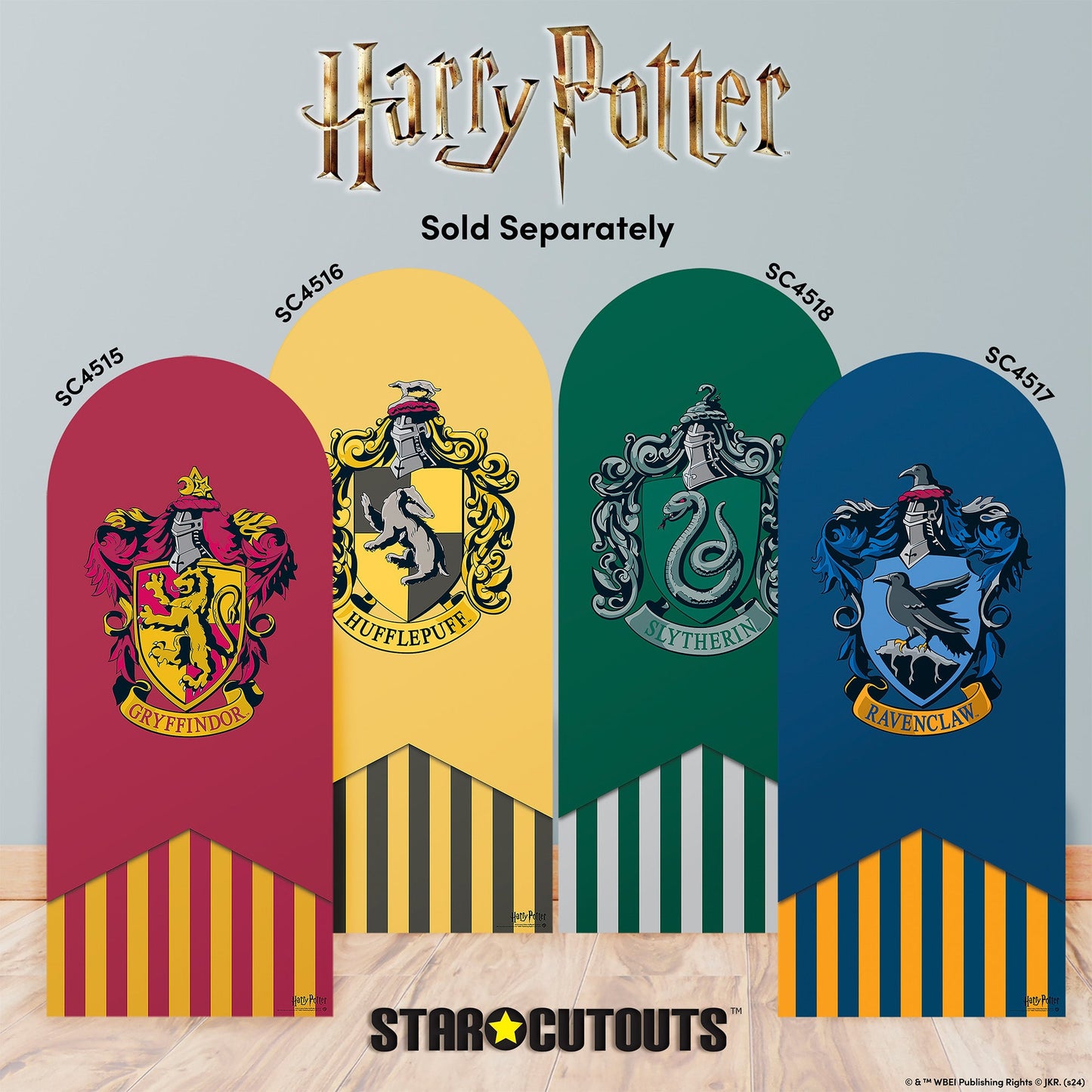SC4517 Ravenclaw Backdrop Single Harry Potter Cardboard Cut Out Height 185.00cm