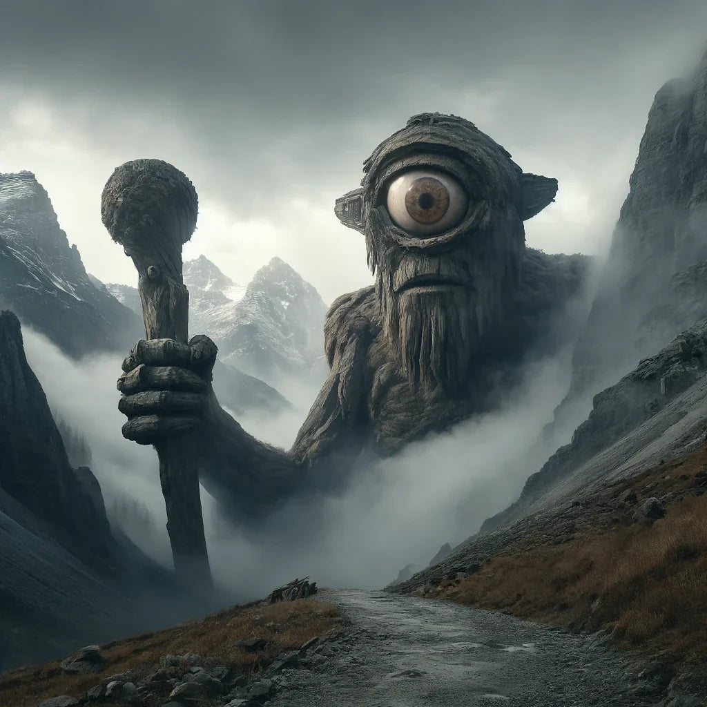Guardian Cyclops of the Misty Pass Canvas