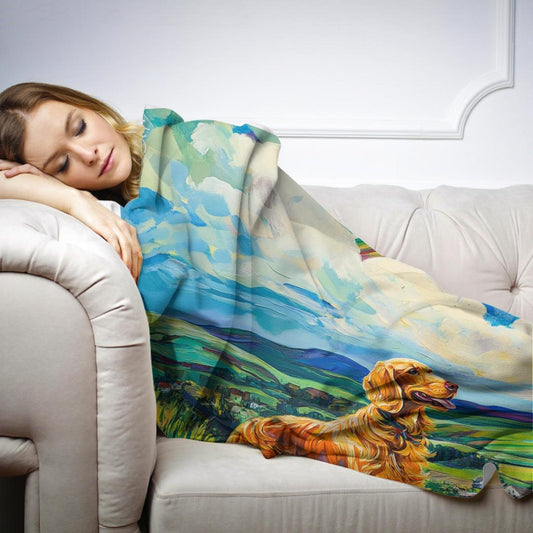 Golden Retriever's Paradise Blanket