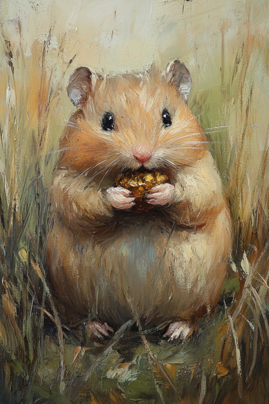 Hamster's Harvest Canvas