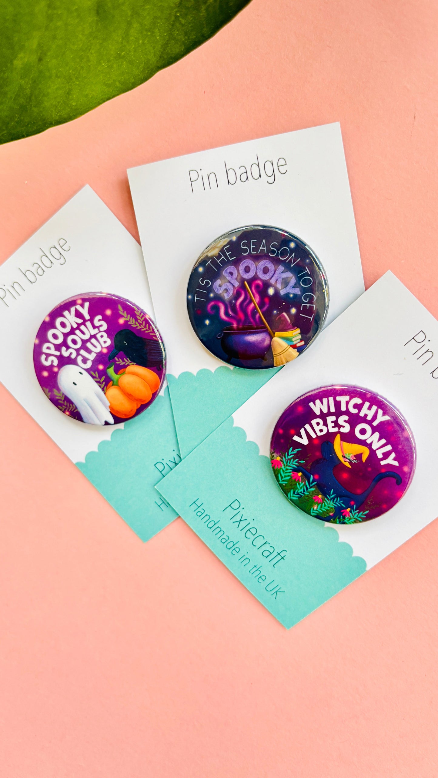 Spooky Season – Cute Halloween Badge or Magnet (38mm)