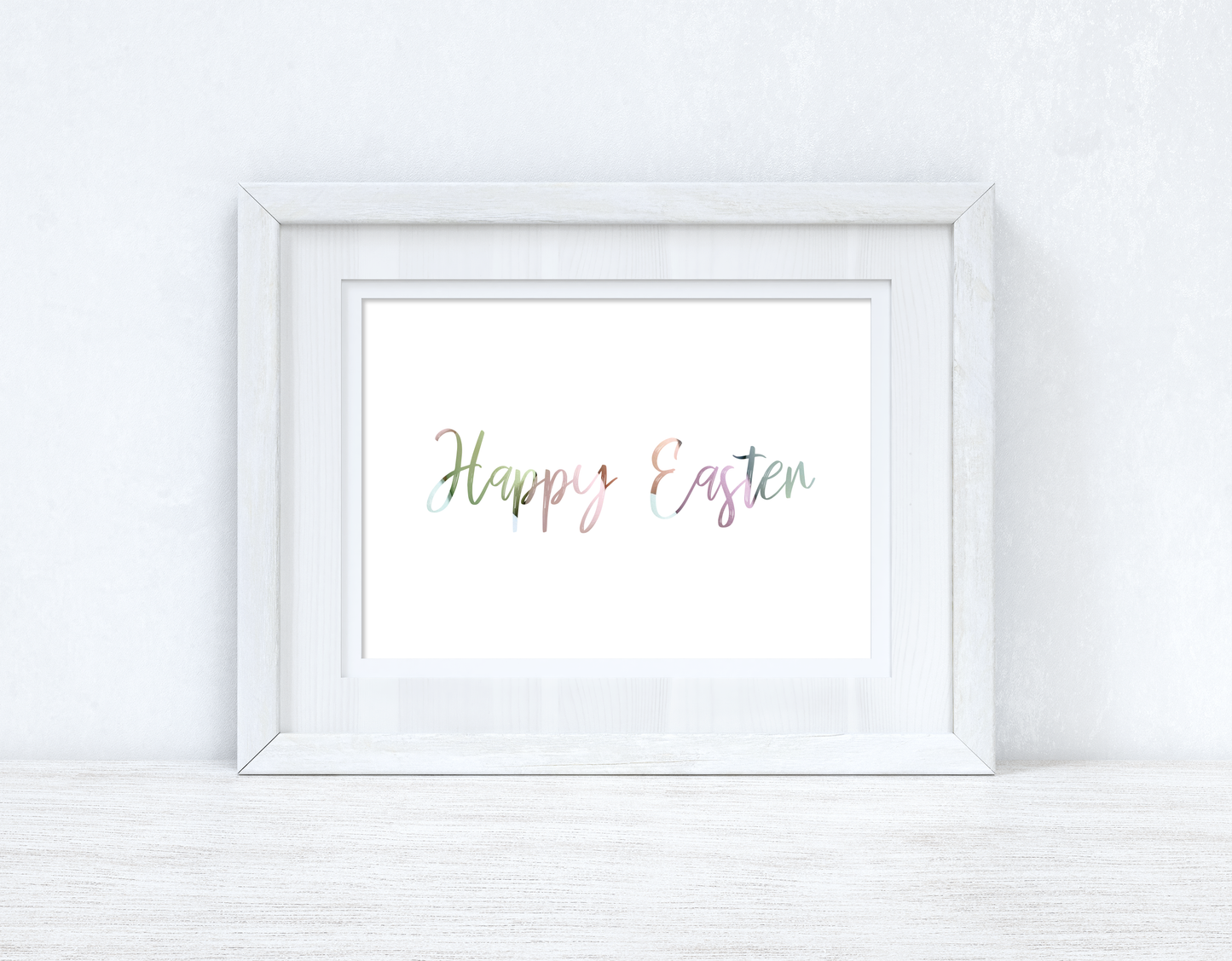 Happy Easter Landscape Spring Seasonal Wall Home Decor Print