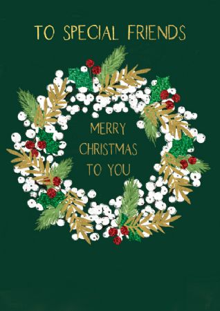 To Special Friends Christmas Greeting Card