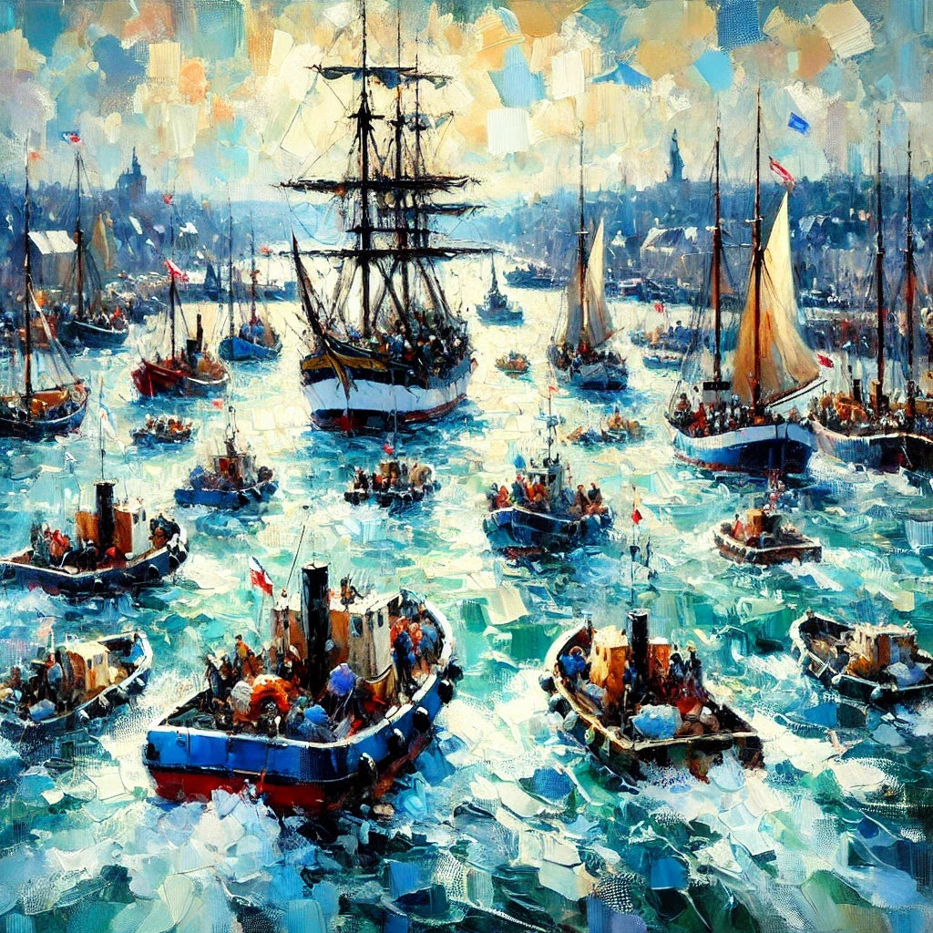 Harbour Hustle Canvas