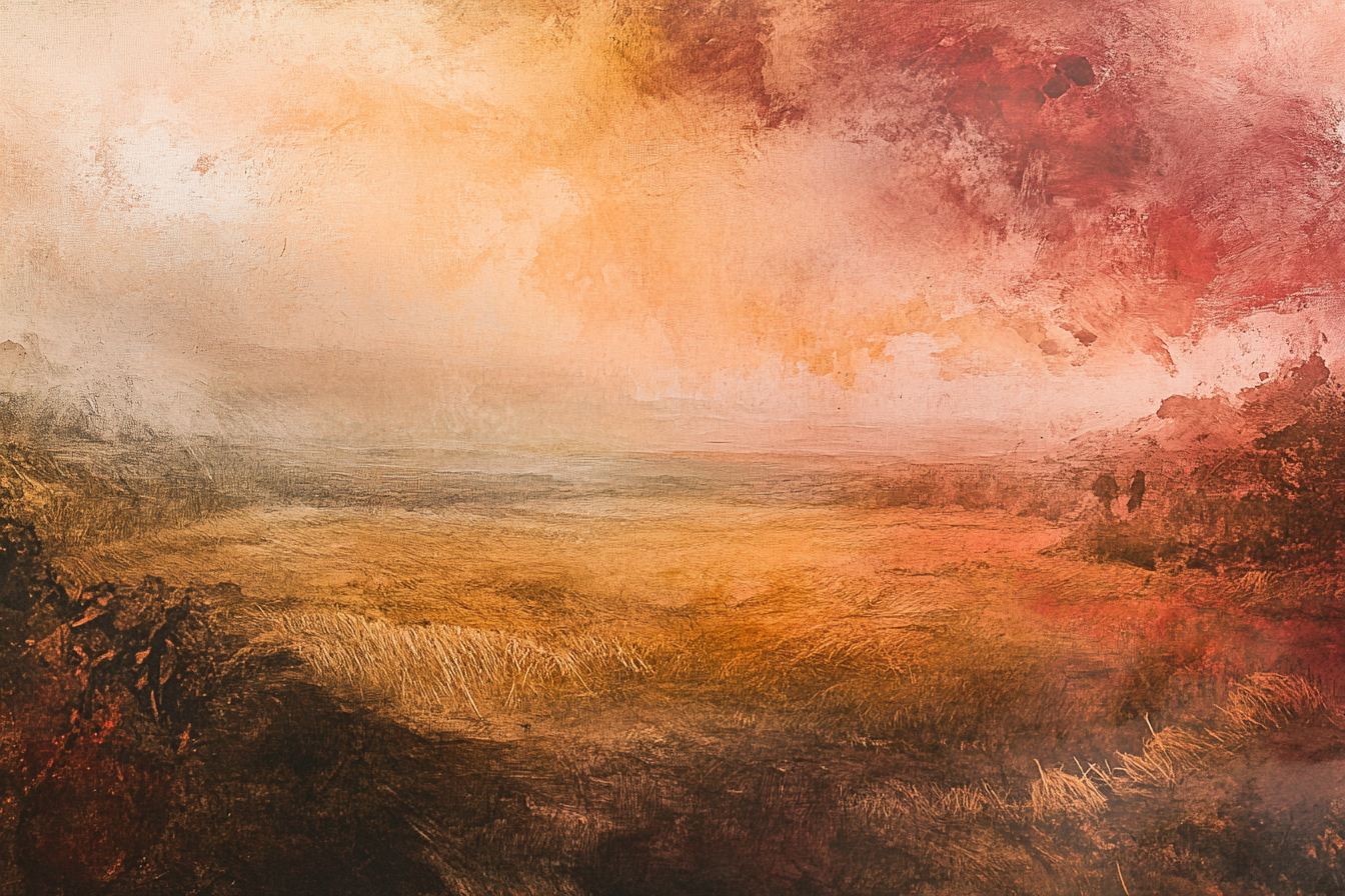 Harvest Field Sunset Canvas