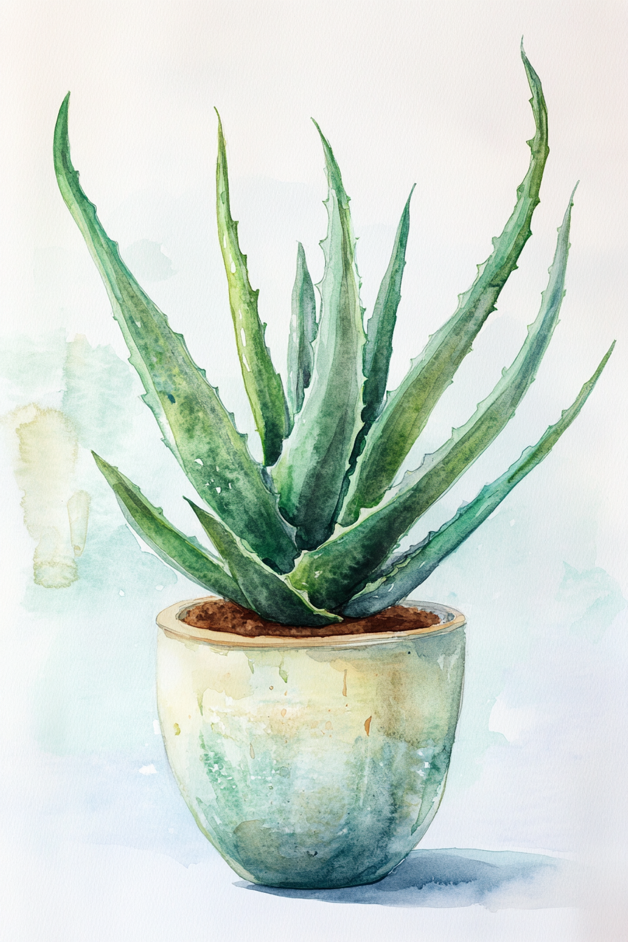 Healing Aloe Vera Canvas