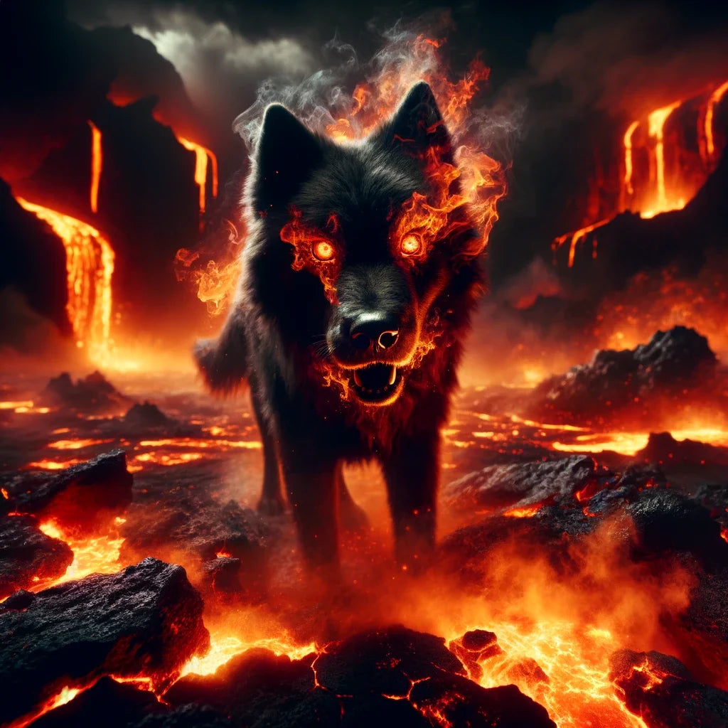 Hellhound of the Underworld Canvas