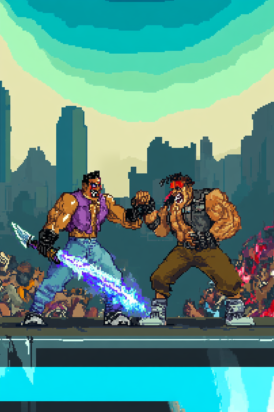 Heroic Action Duo Canvas