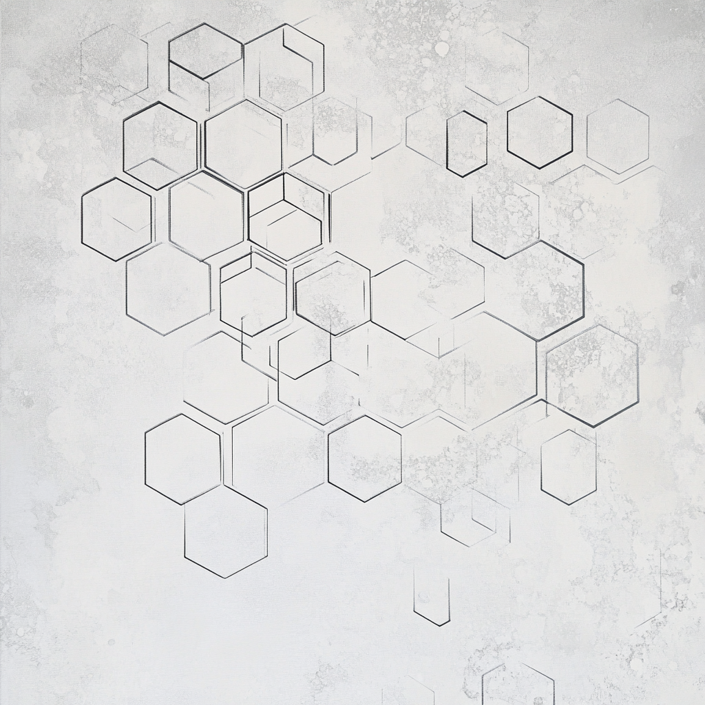 Hexagon Geometry Cotton Cushion