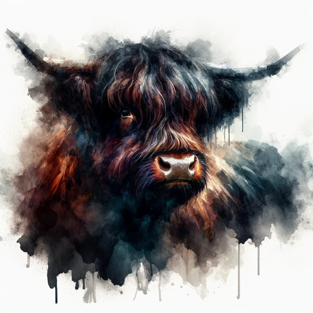 Highland Cow Soul Canvas