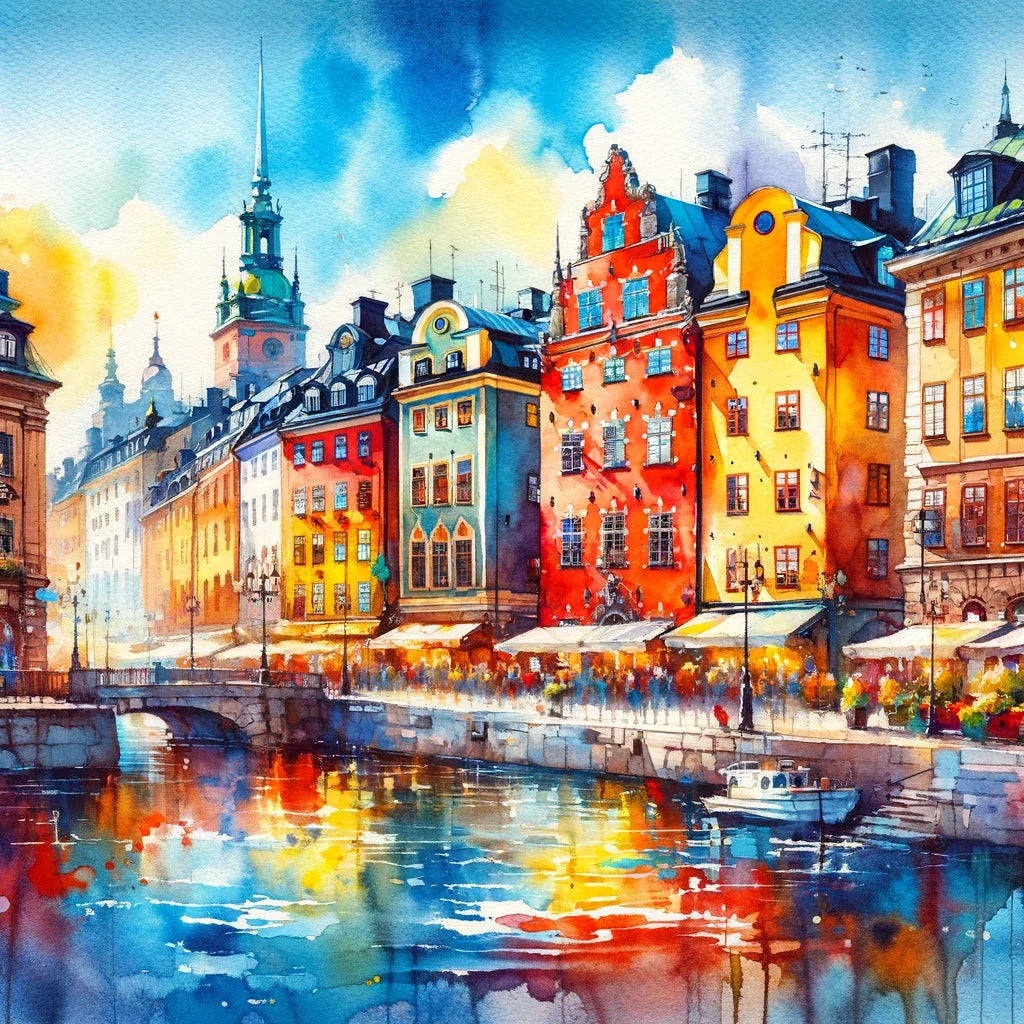 Stockholm Historic Hues Canvas