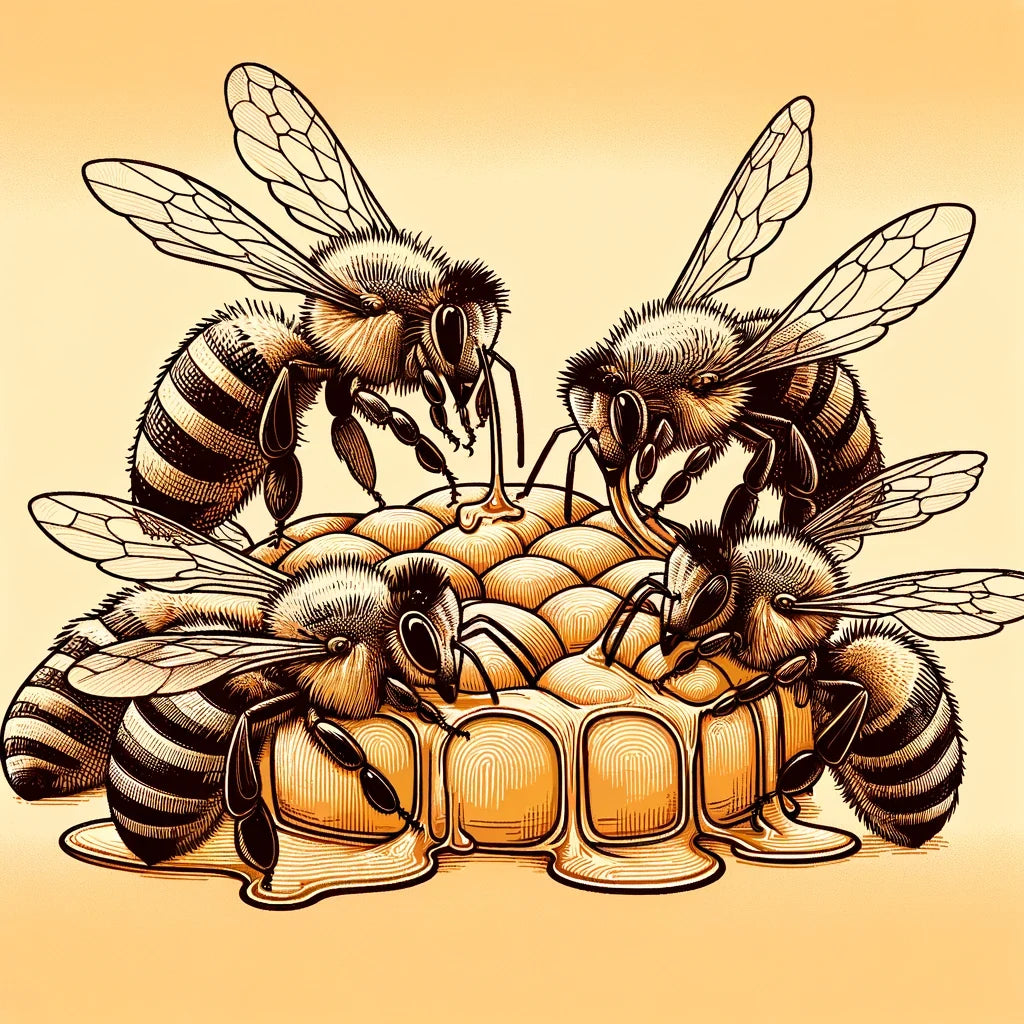 Honeyed Harmony Cotton Cushion