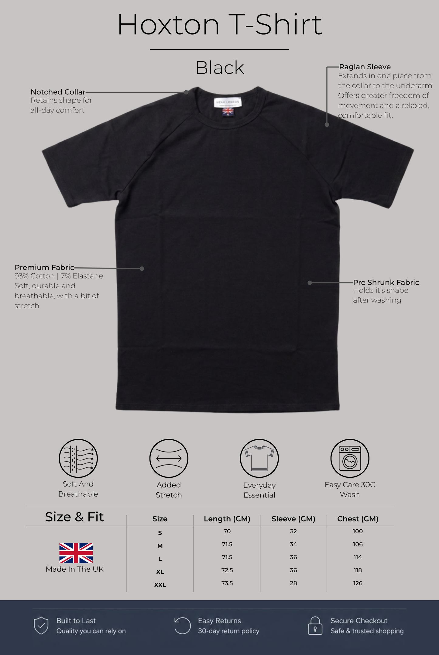 Hoxton T-shirt - Black