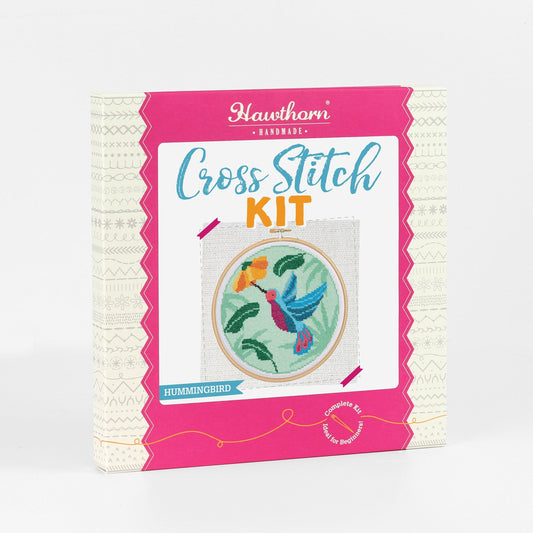 'Hummingbird' Bird Cross Stitch Kit for Beginners