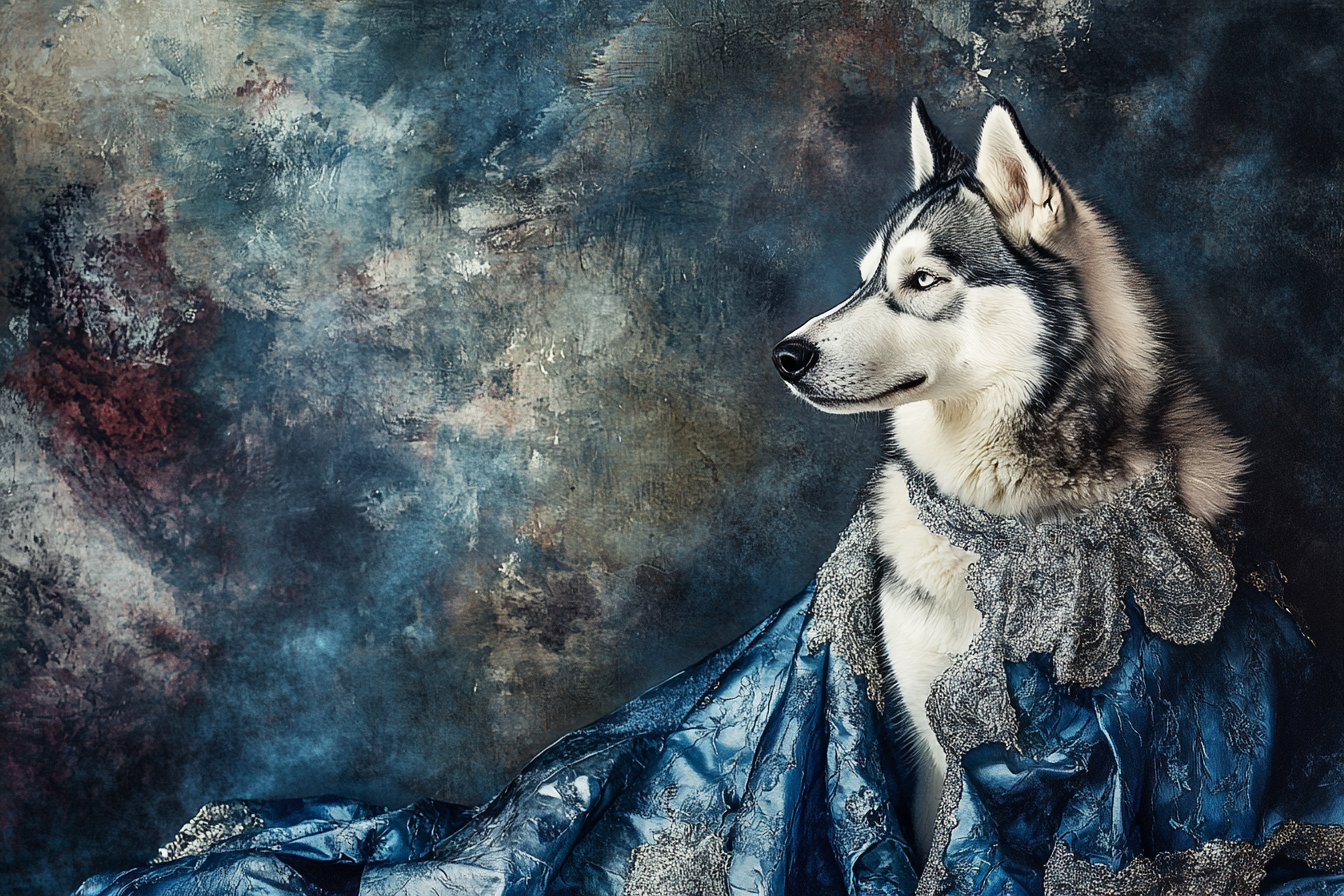 Husky Elegance Blanket