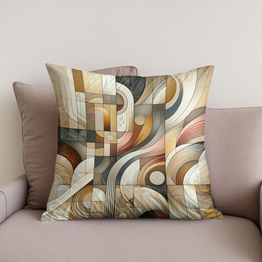 Embrace of Hearth Hues Cotton Cushion