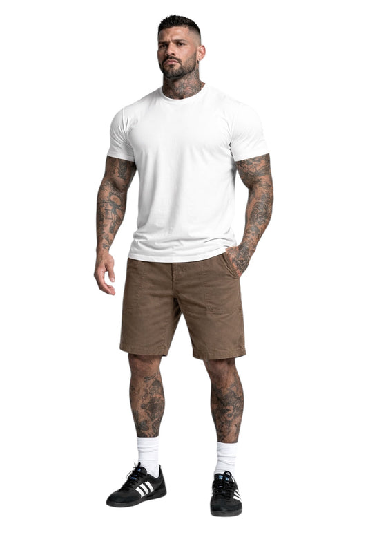 NVYSKN Mens Cotton Canvas Utility Shorts