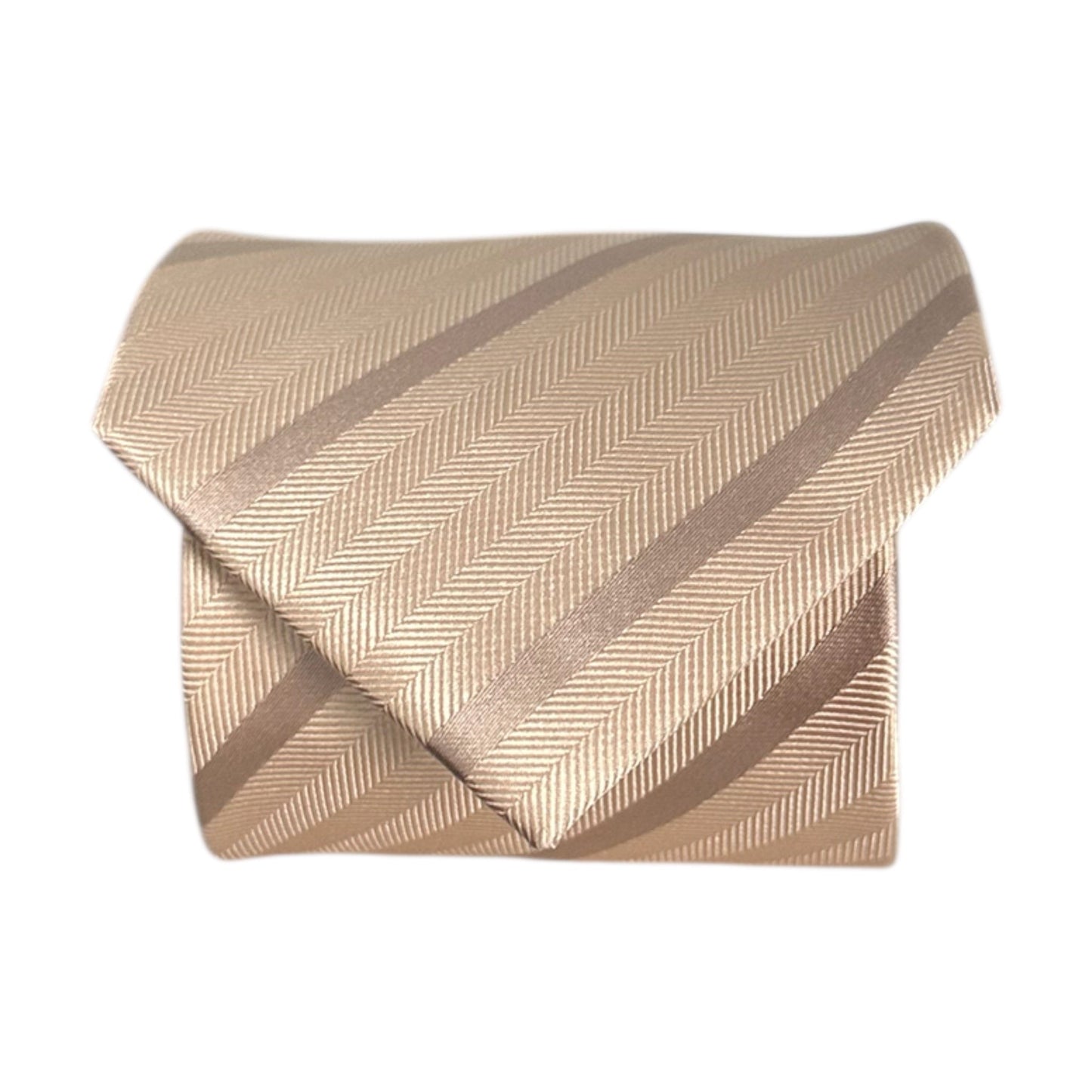 Latte Stripe Tie - Hawksmoor Edit