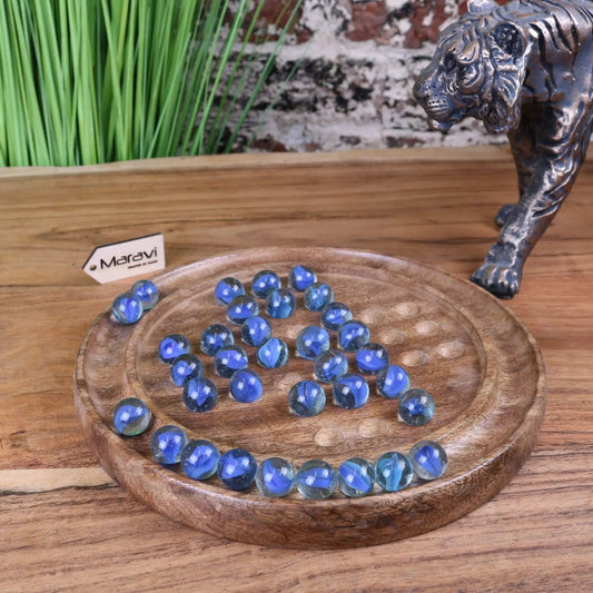 Moksha Deluxe Wooden Solitaire Board Game Set