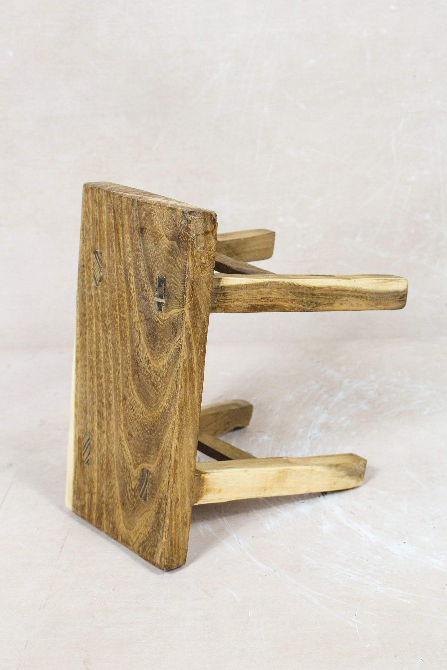 Vintage Rustic Stool Small - Elm wood - 73