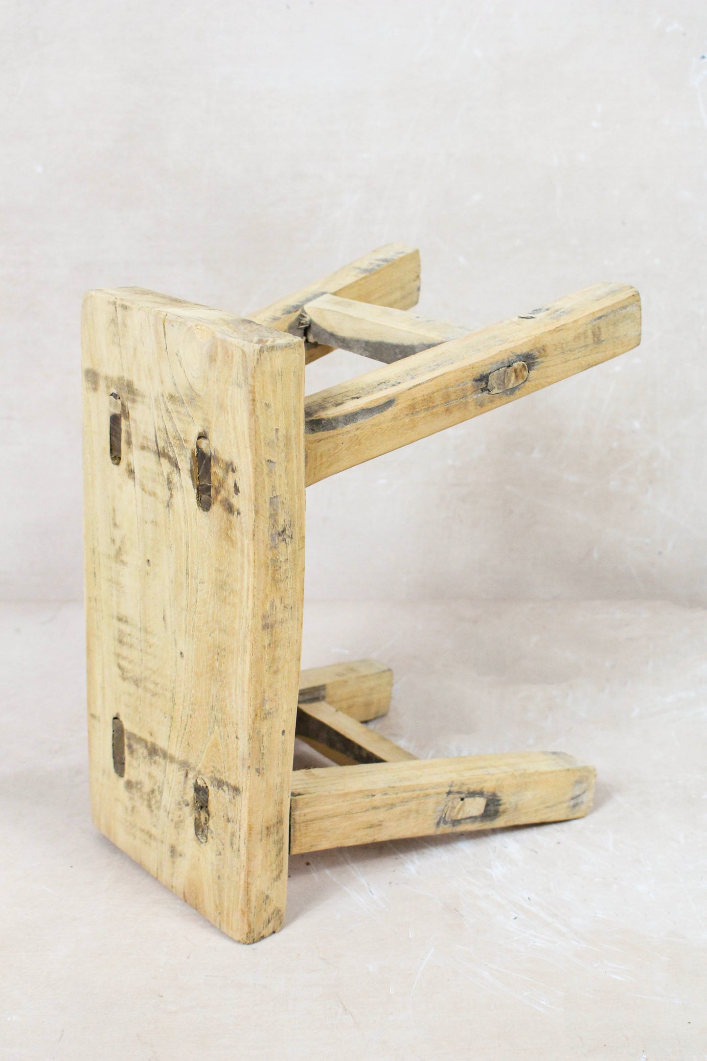 Vintage Rustic Stool Small - Elm wood - 74