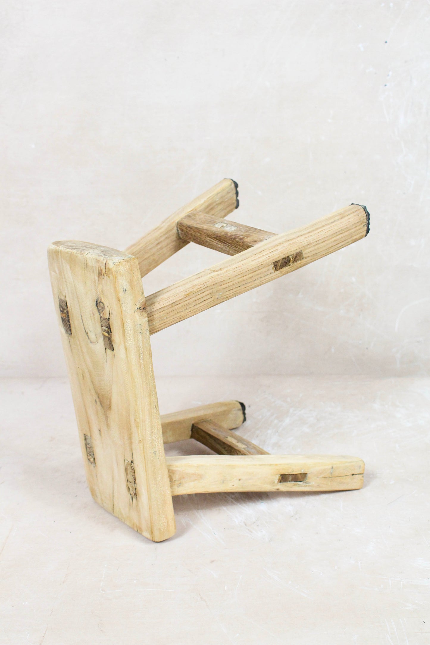 Vintage Rustic Stool Small - Elm wood - 85
