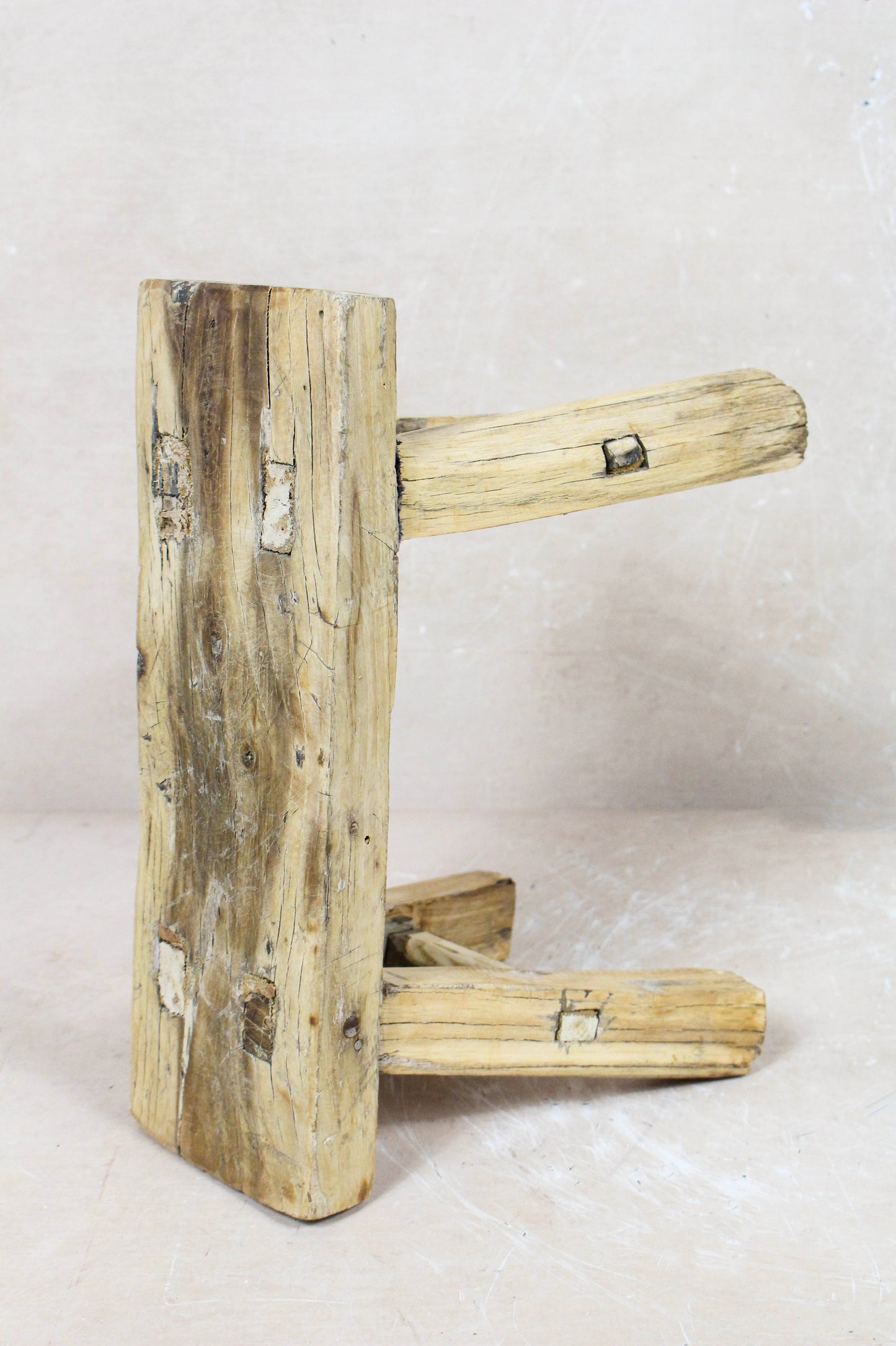 Vintage Rustic Stool - Elm wood - Small - 109