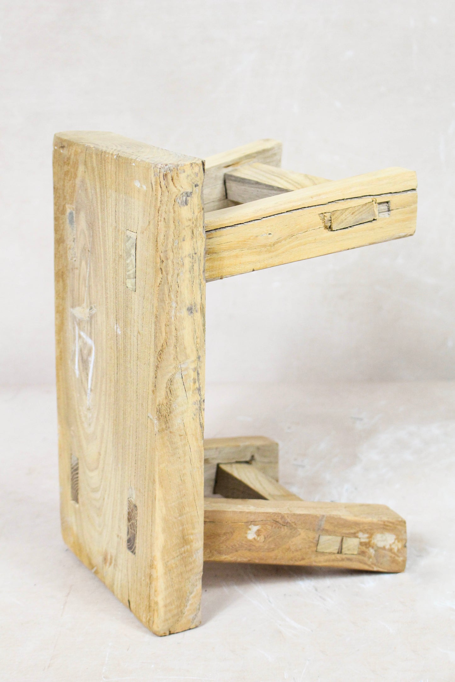 Vintage Rustic Stool - Elm wood - Small - 111