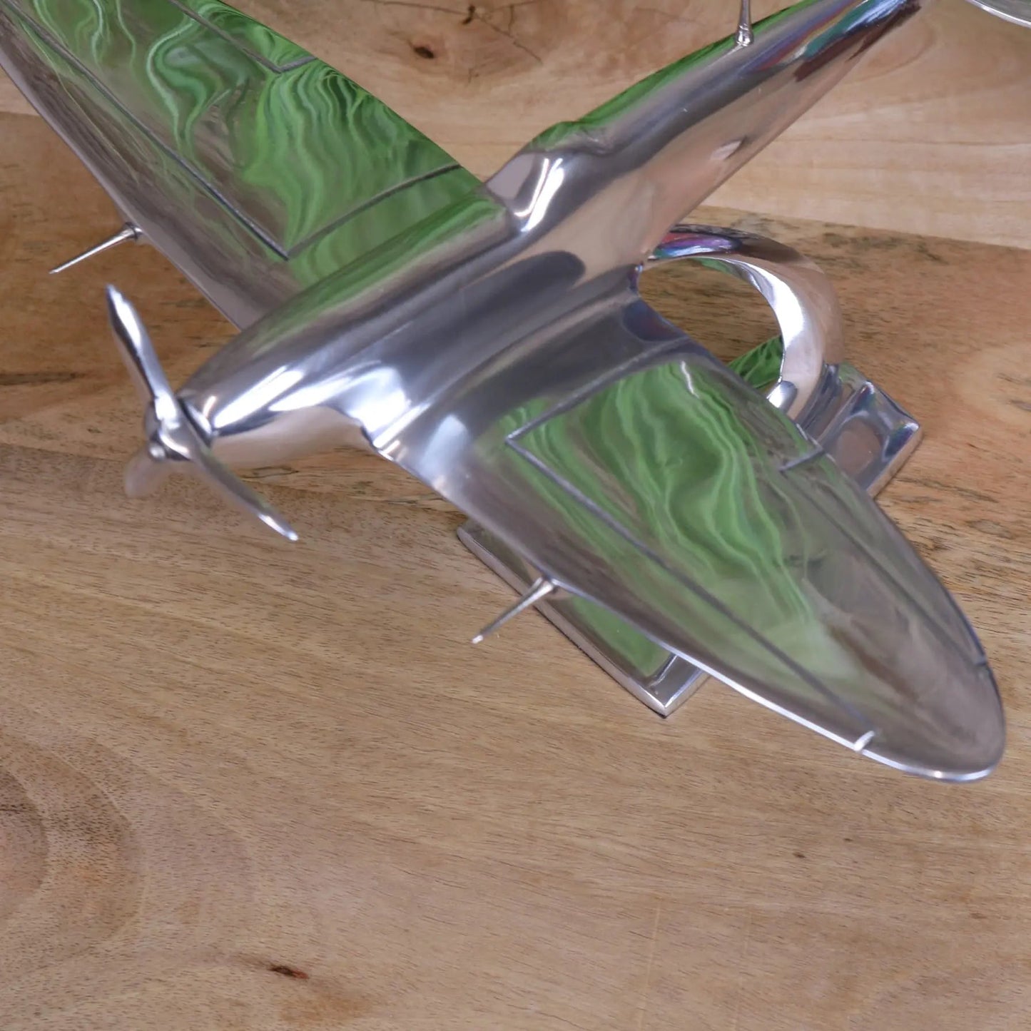 Spitfire Model Metal 29cm Plane Ornament