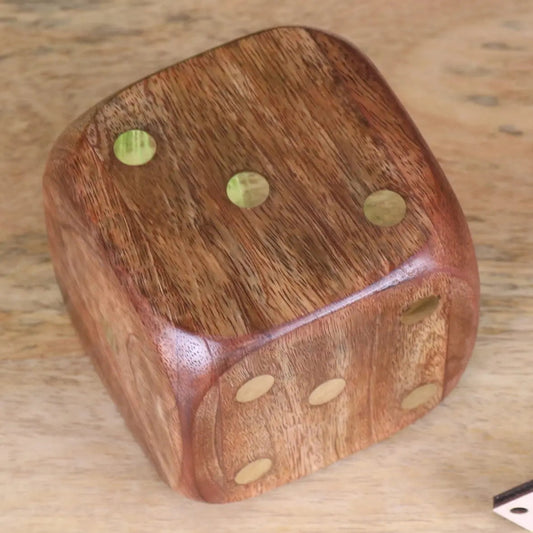 Aravali Large Wooden Dice 8cm
