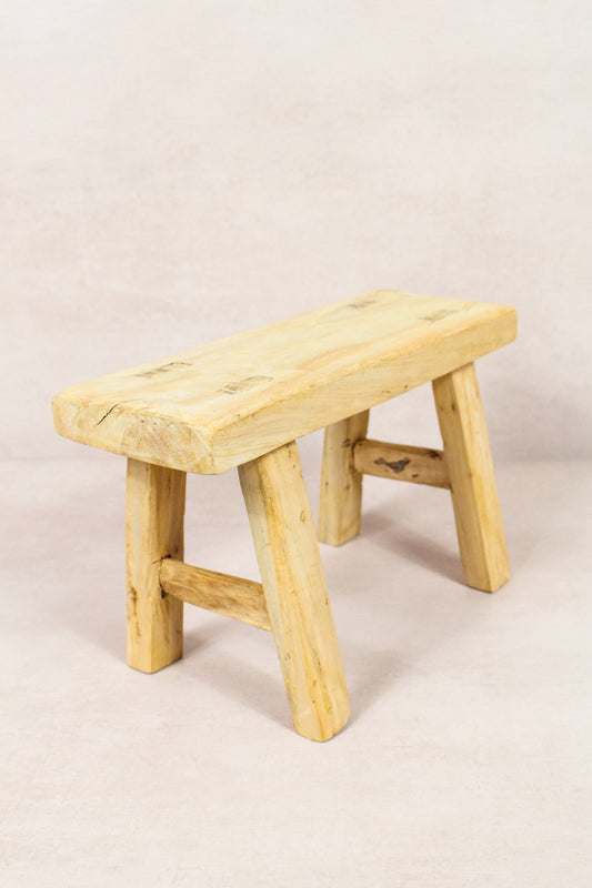 Vintage Rustic Stool - Elm wood - Small - 140