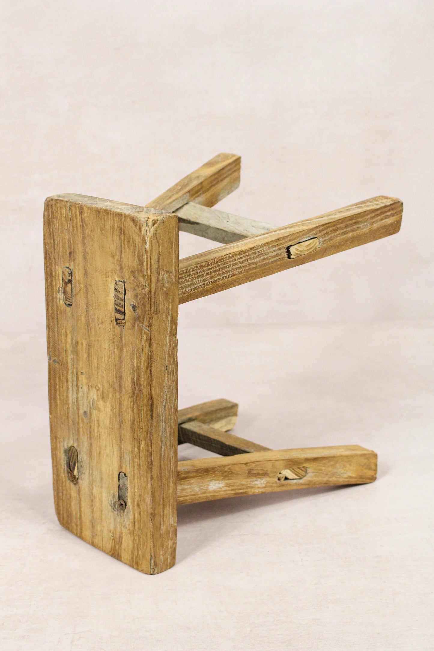 Vintage Rustic Stool - Elm wood - Small - 147