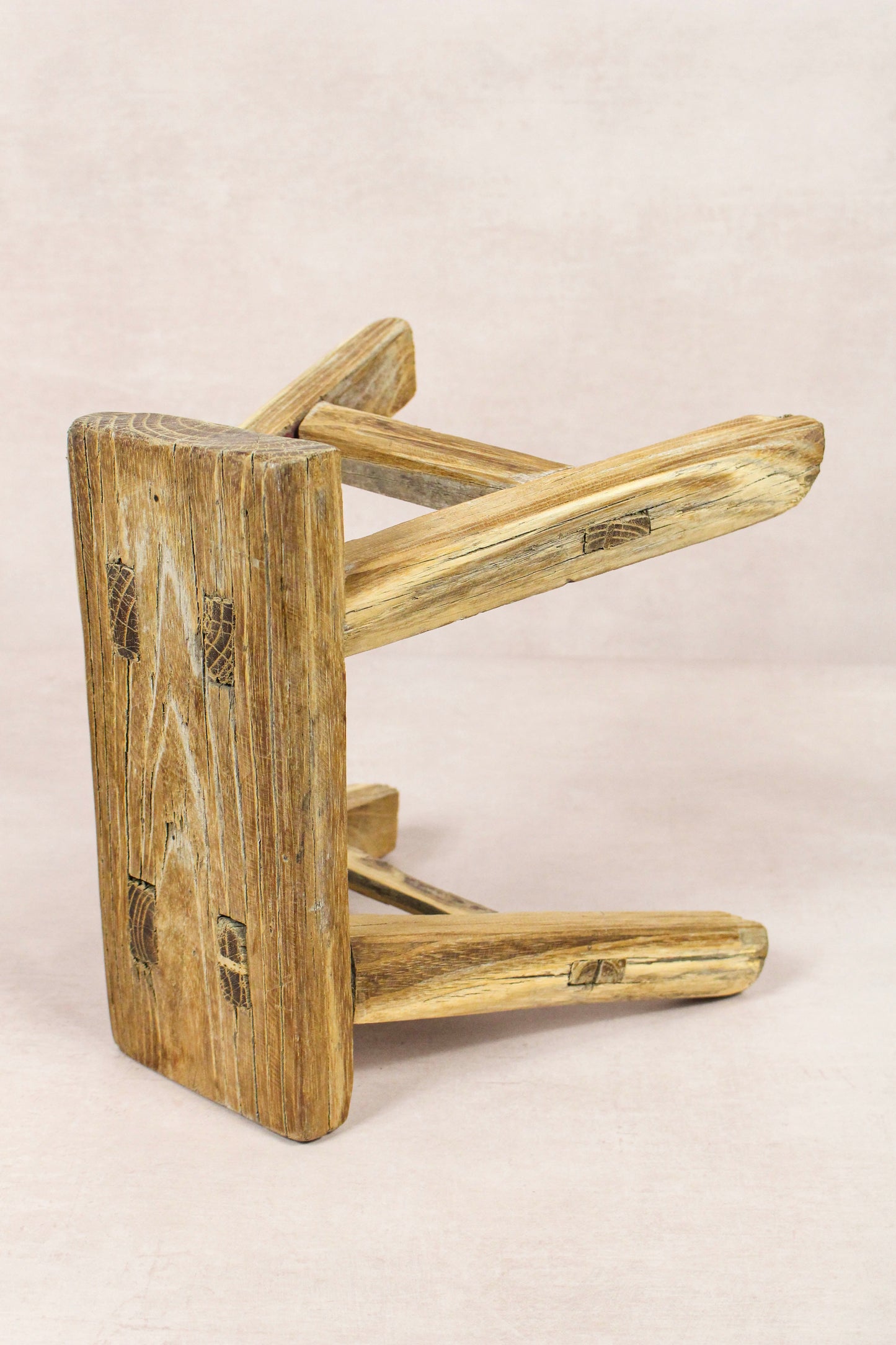 Vintage Rustic Stool - Elm wood - Small - 152