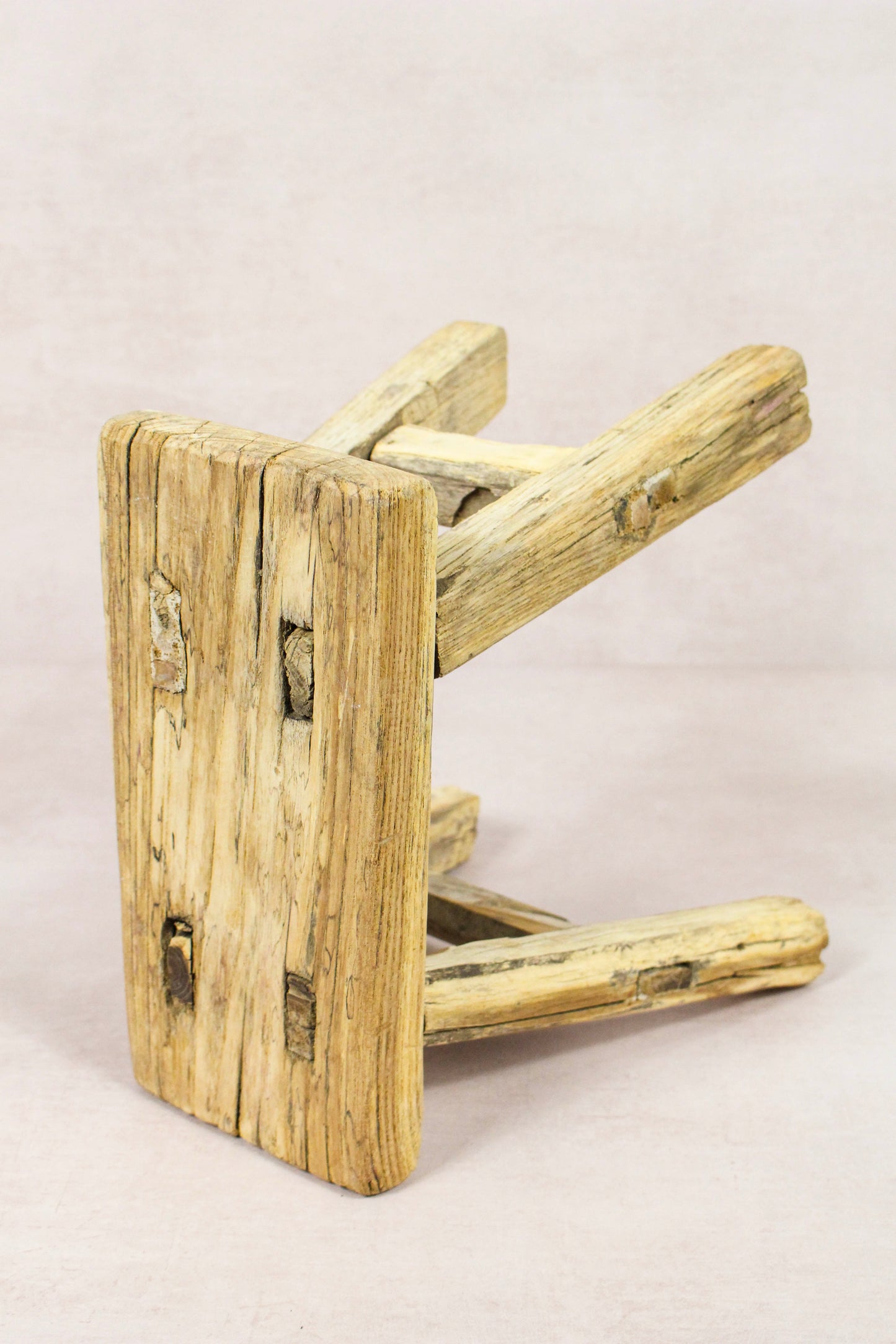 Vintage Rustic Stool - Elm wood - Small - 154