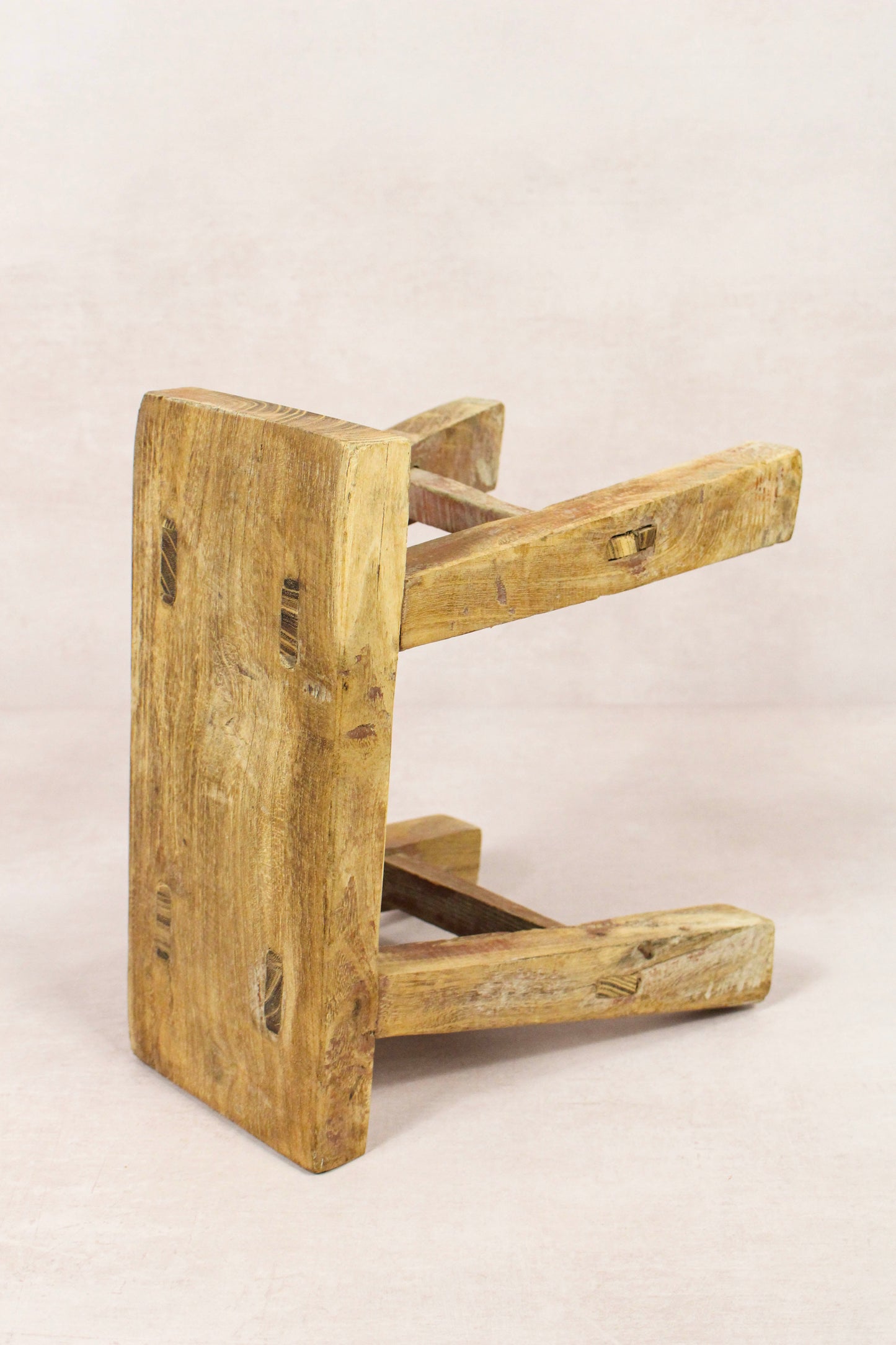 Vintage Rustic Stool - Elm wood - Small - 162