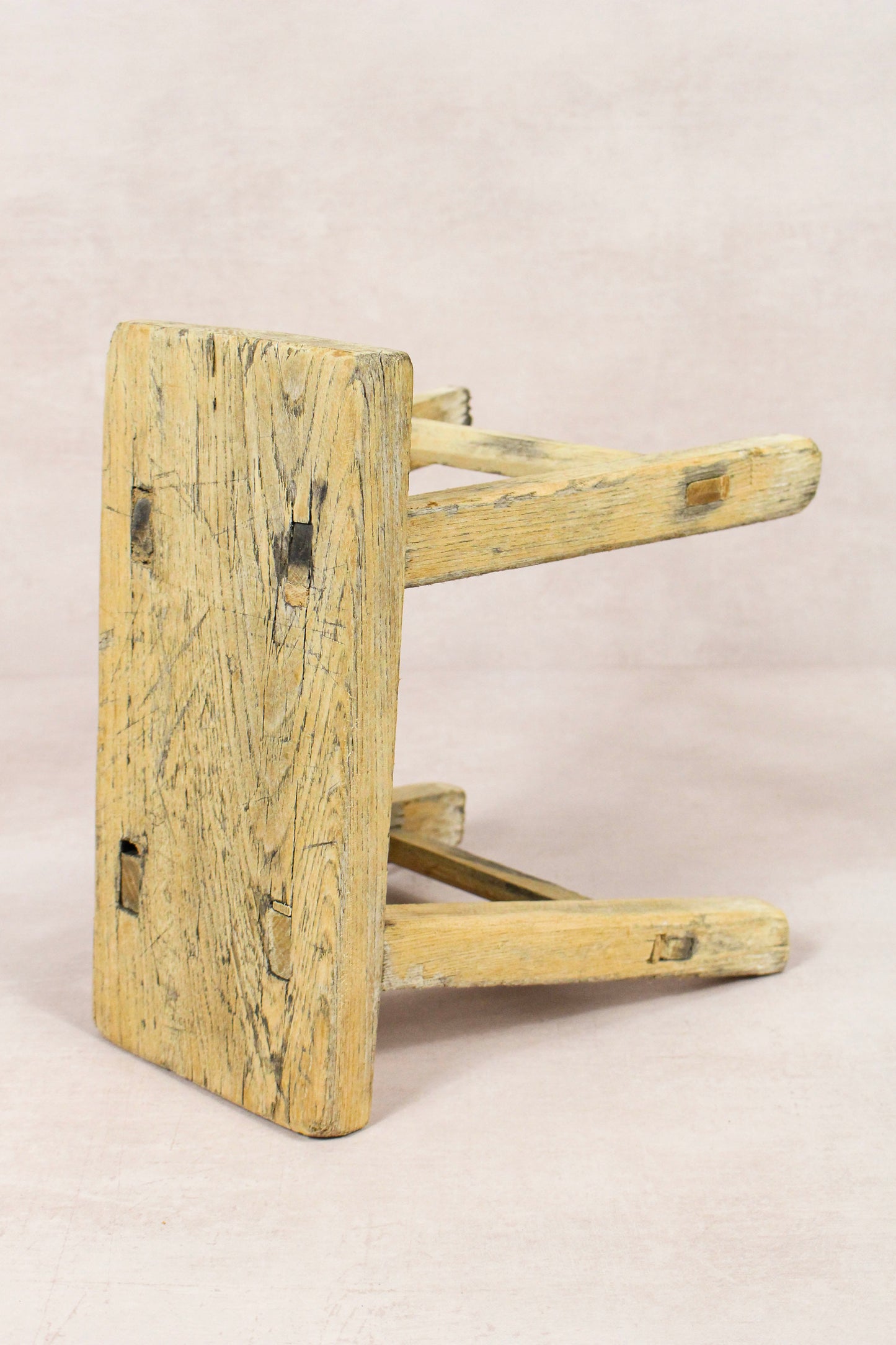 Vintage Rustic Stool - Elm wood - Small - 164