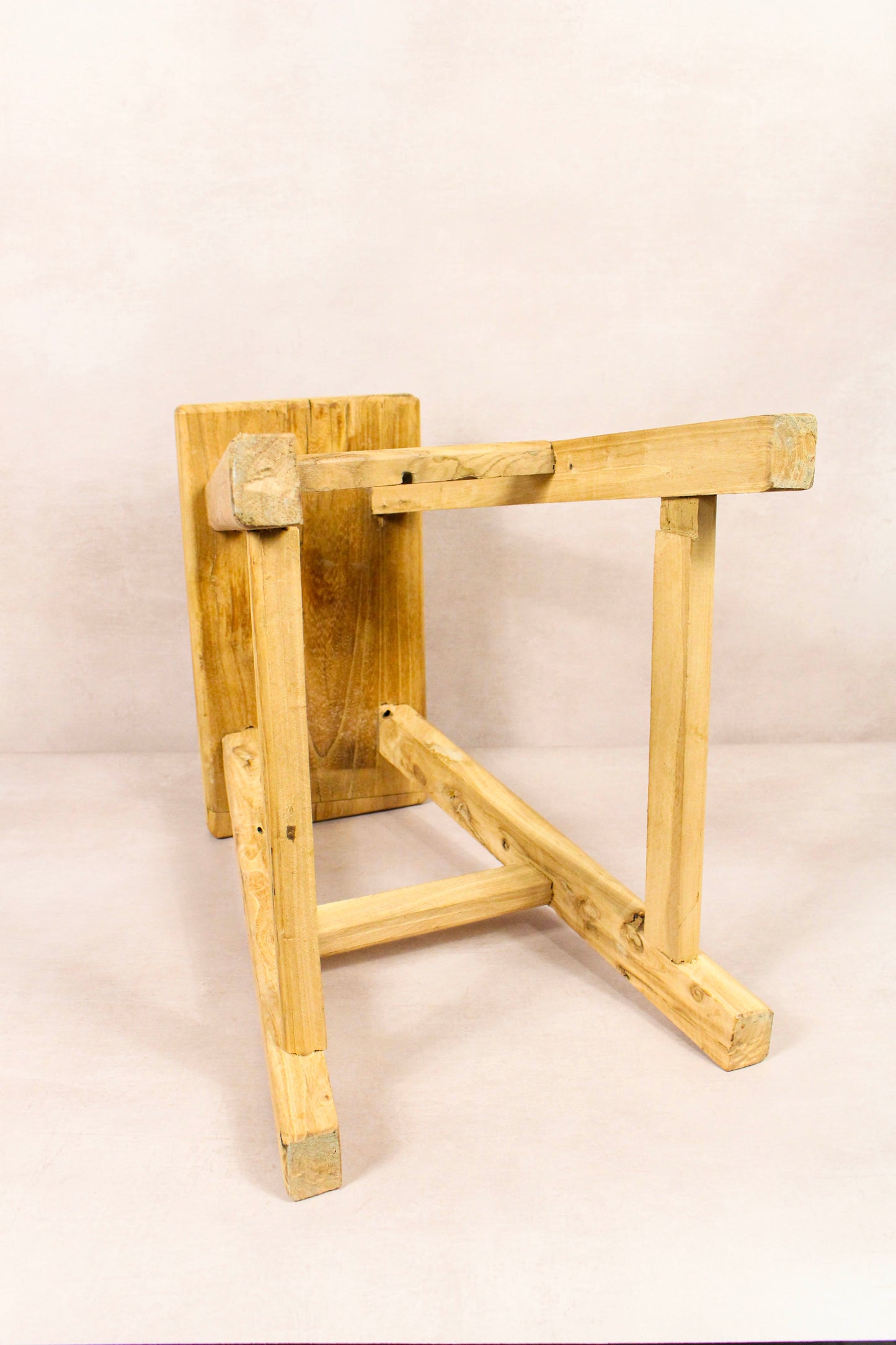 Vintage Rustic Stool - Elm wood - 183