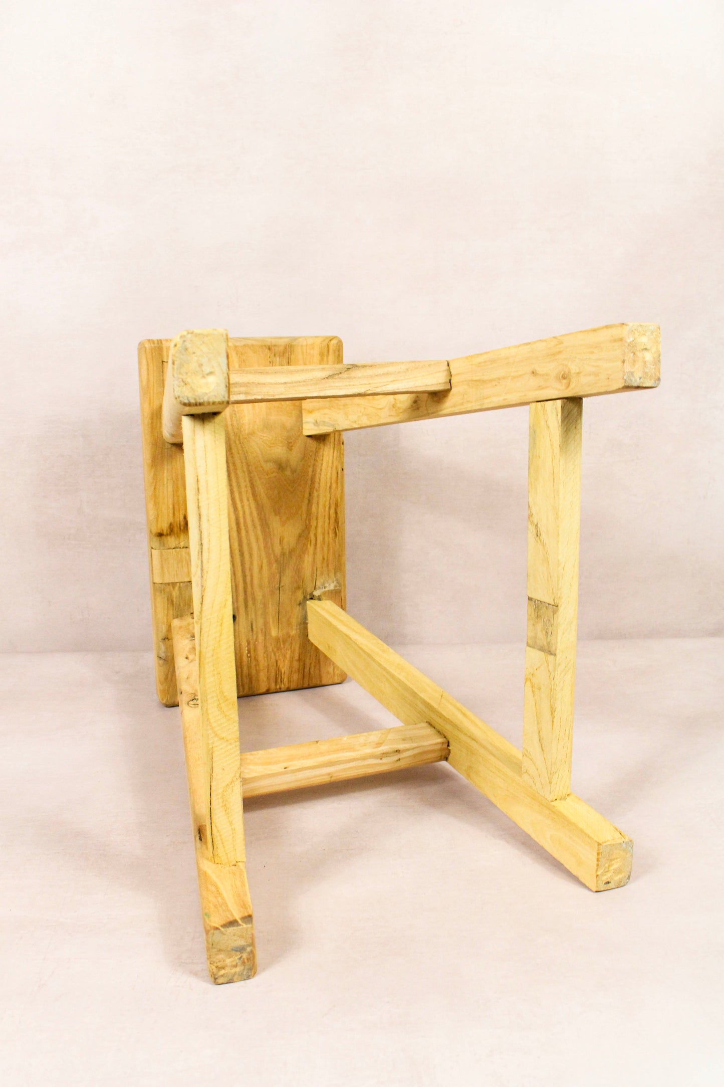 Vintage Rustic Stool - Elm wood - 185