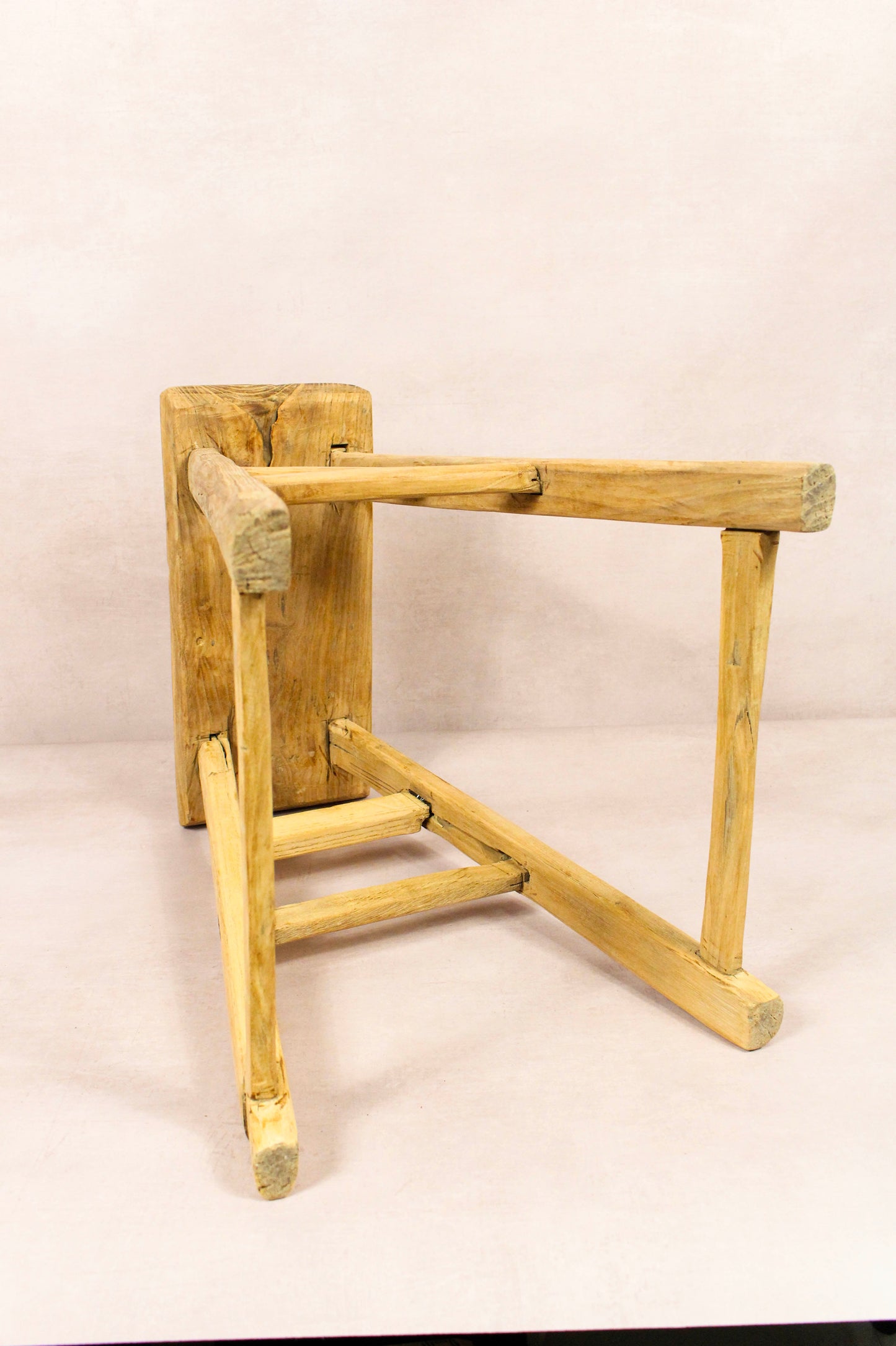 Vintage Rustic Stool - Elm wood - 199