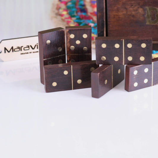 Paka Wooden Domino Set with Box