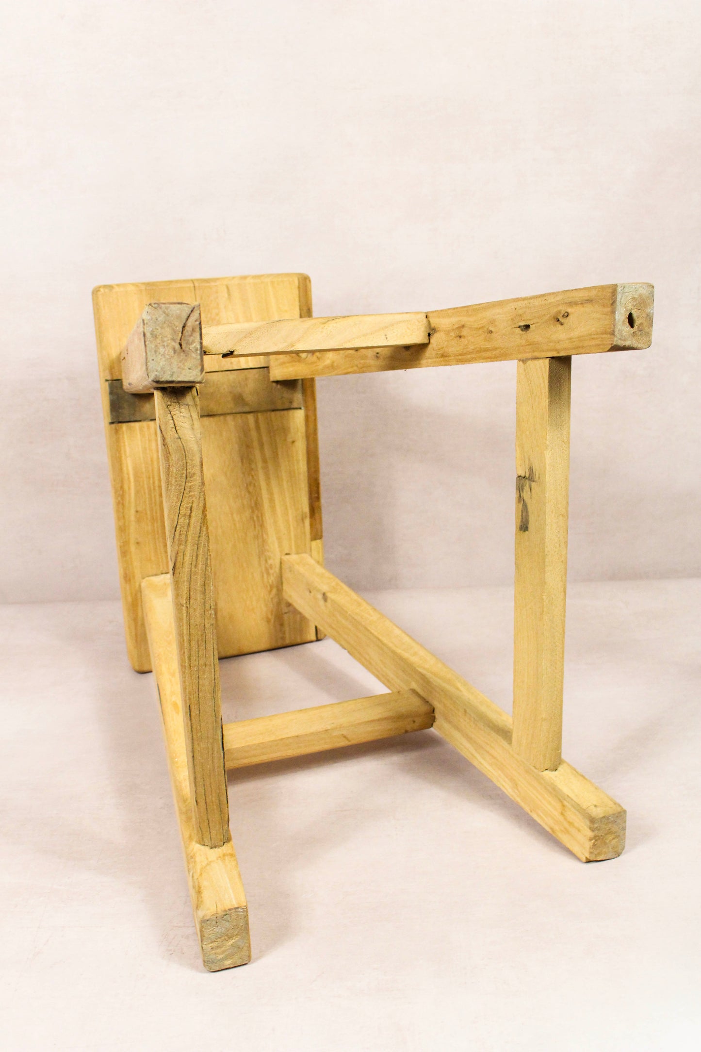 Vintage Rustic Stool - Elm wood - 207