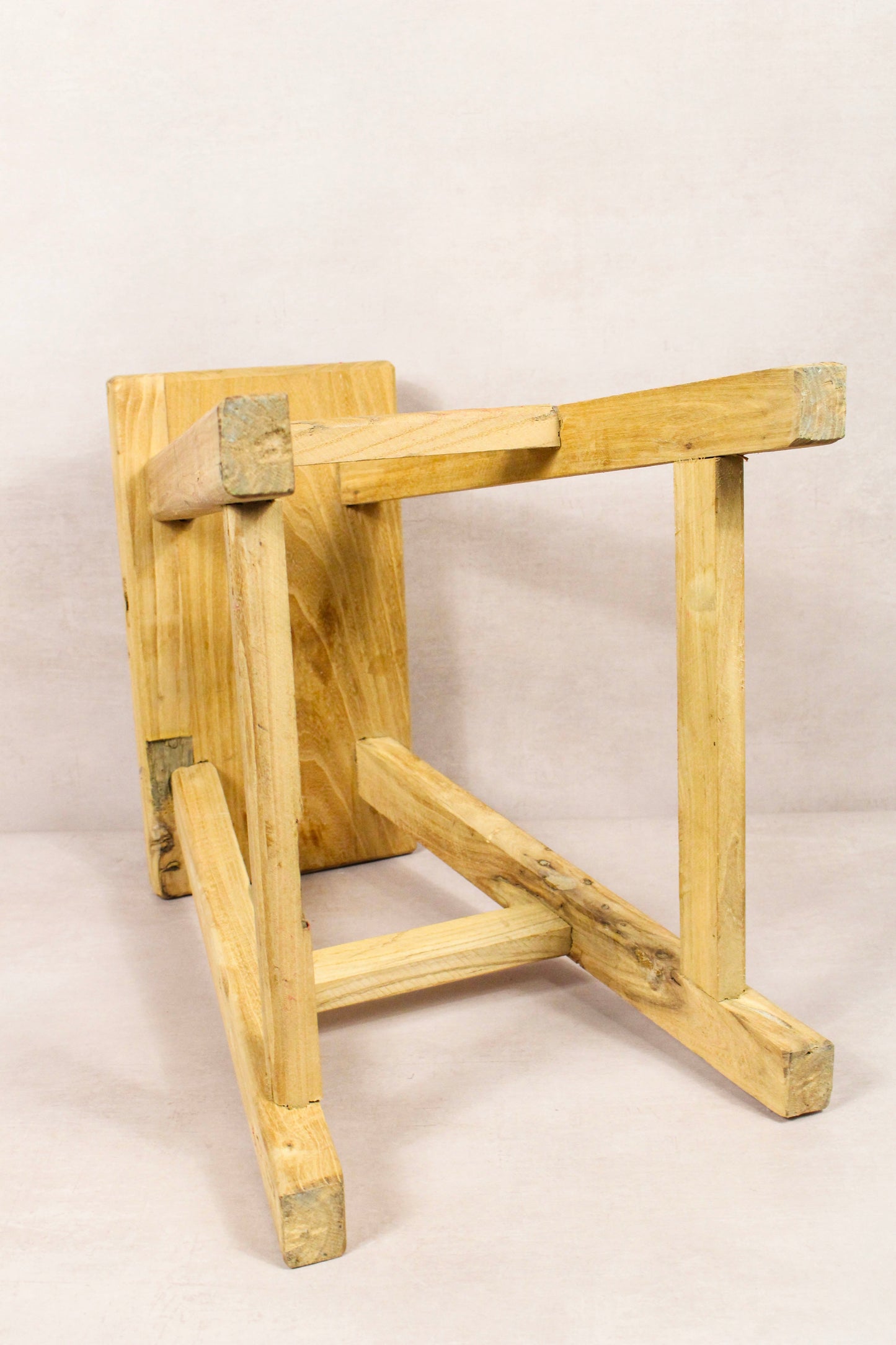 Vintage Rustic Stool - Elm wood - 210