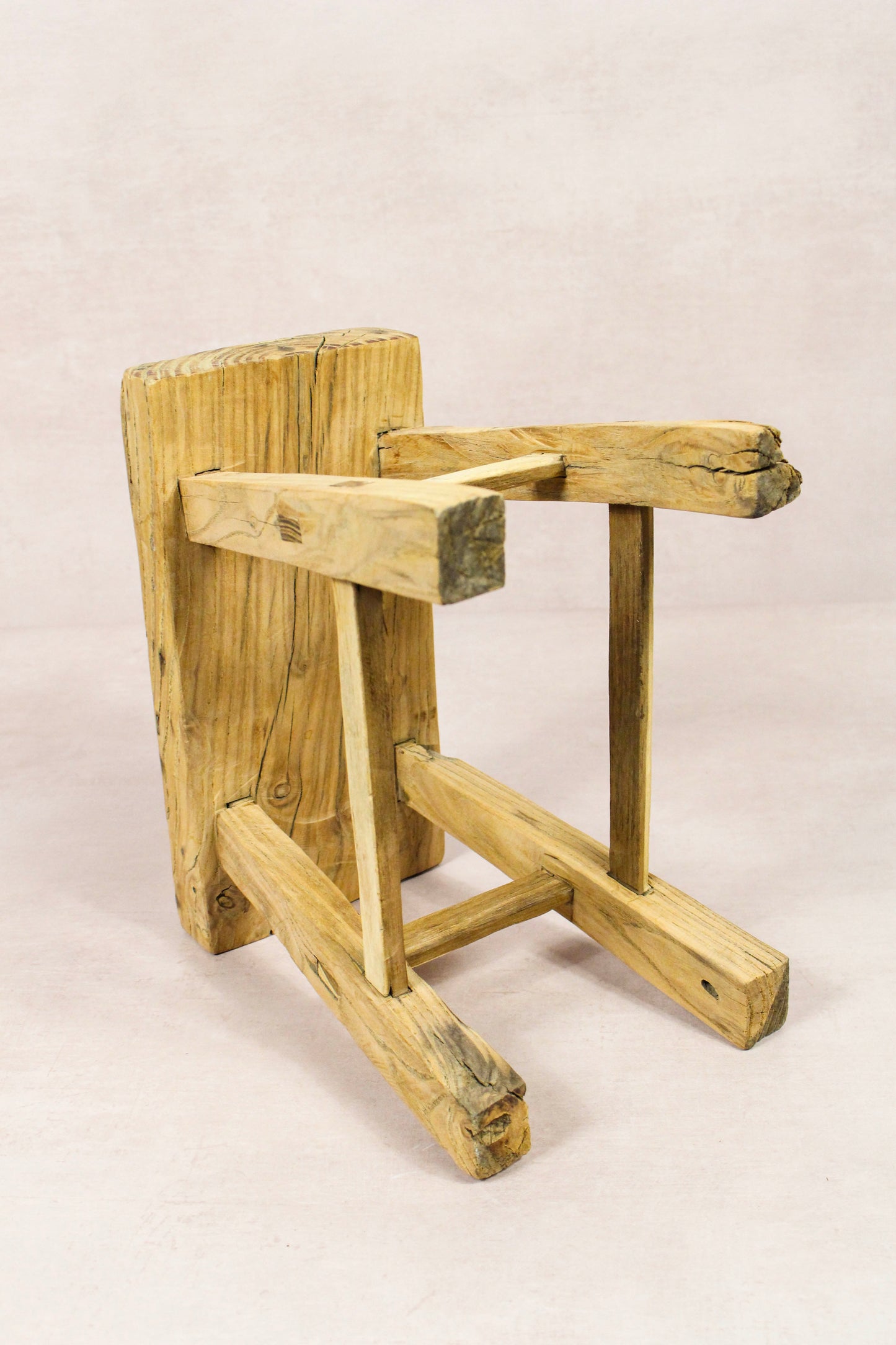 Vintage Rustic Stool - Elm wood - Small - 215