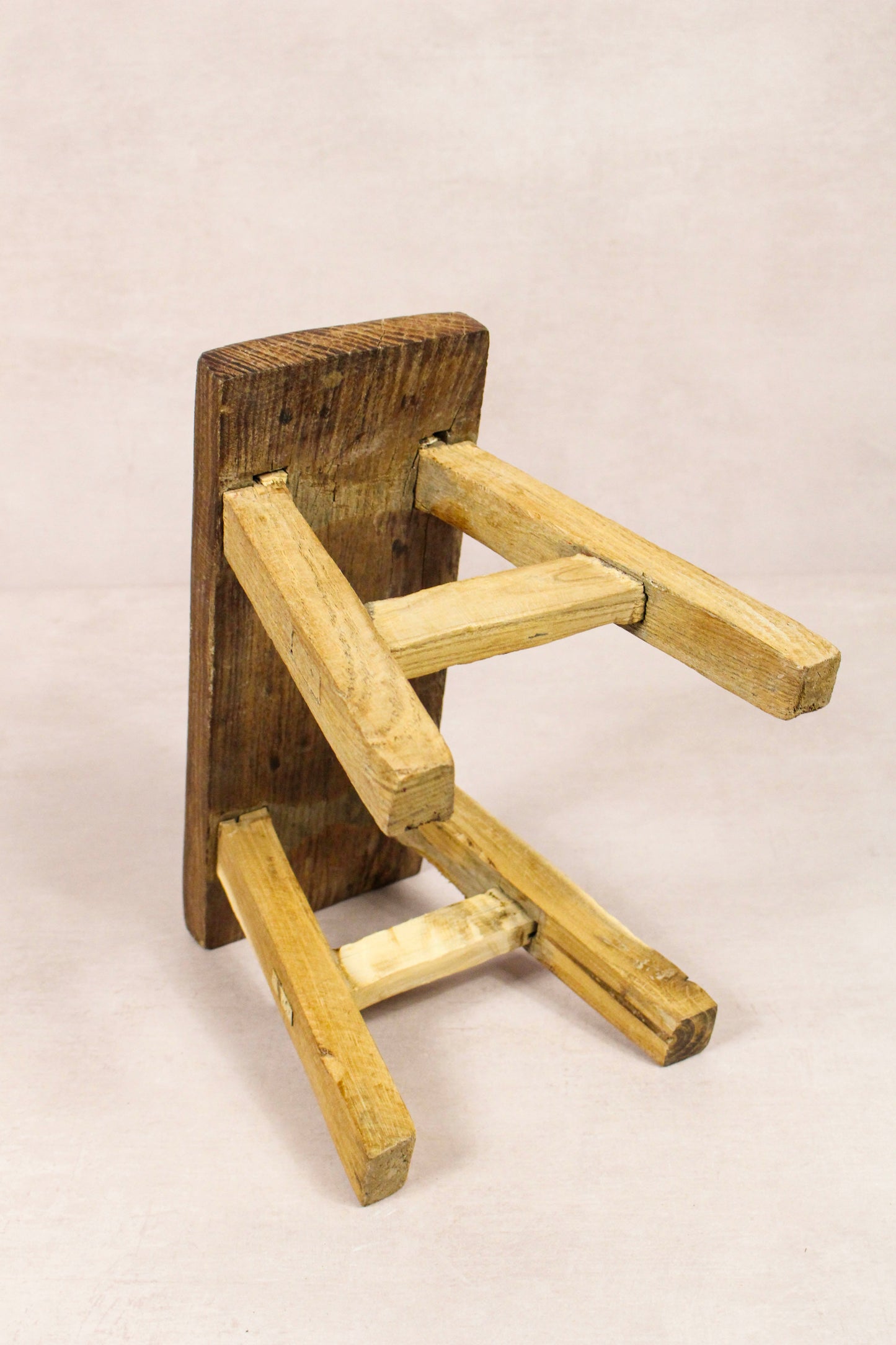 Vintage Rustic Stool - Elm wood - Small - 216